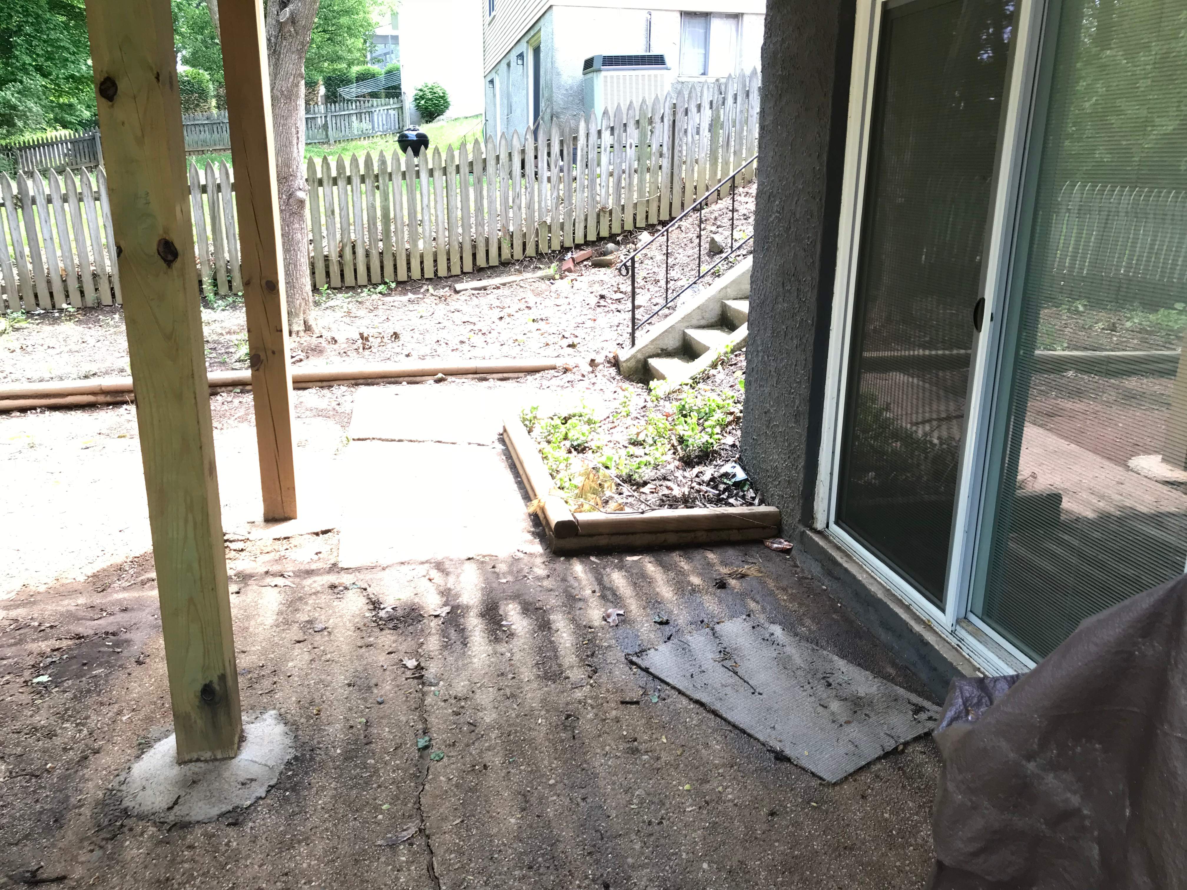 Exterior Repair using Concrete Pad/ walkway by Alpha Design Services