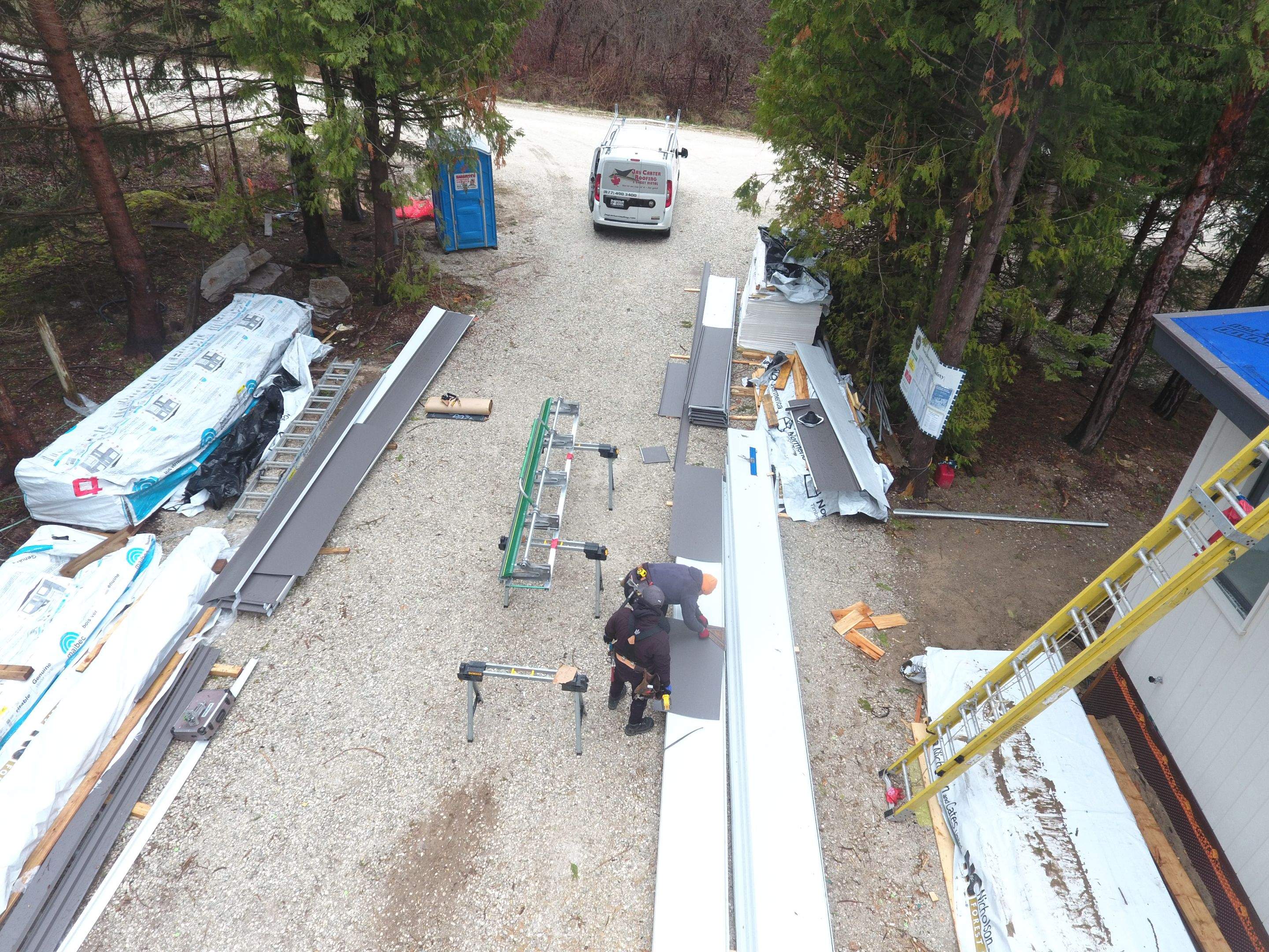 Residential Roofing Installation using 24 Ga Standing Seam Metal by Jay Carter Roofing & Sheet Metal