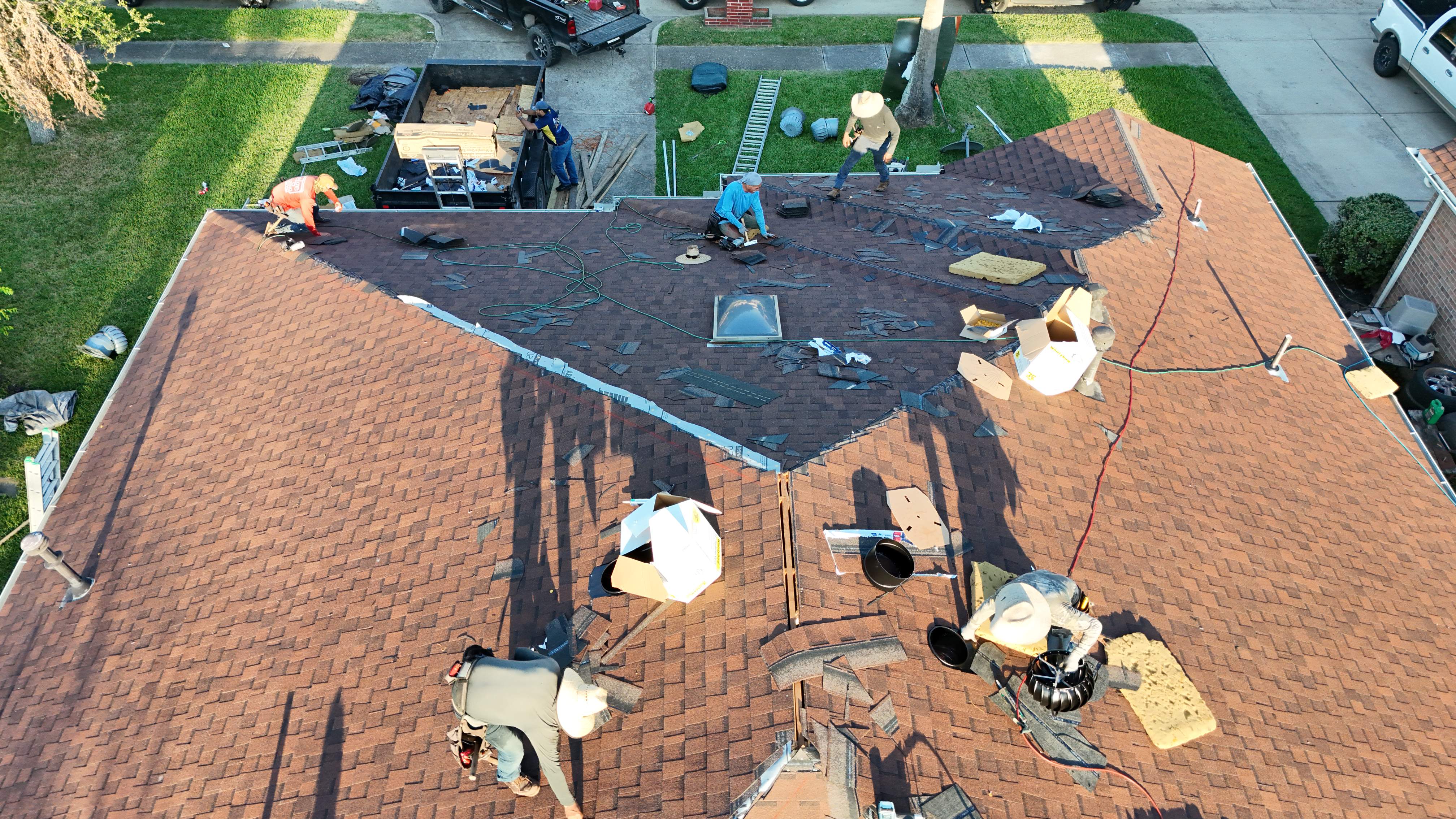 Roof Replacement with Skylights — Channelview, TX by PL Roofing & SB Roofing, LLC.