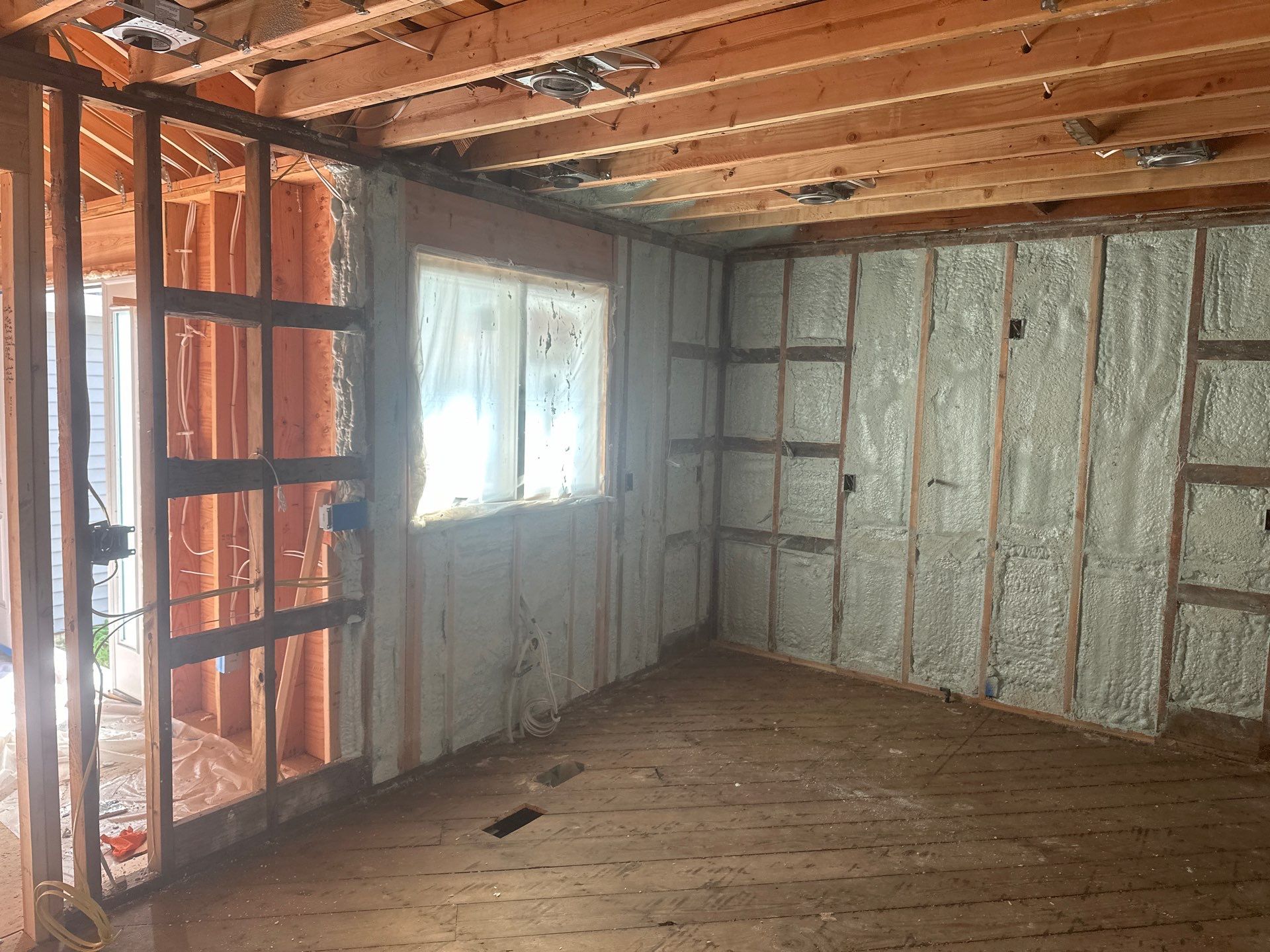 New Home Construction using Closed Cell Spray Foam by NYS Foam & Energy