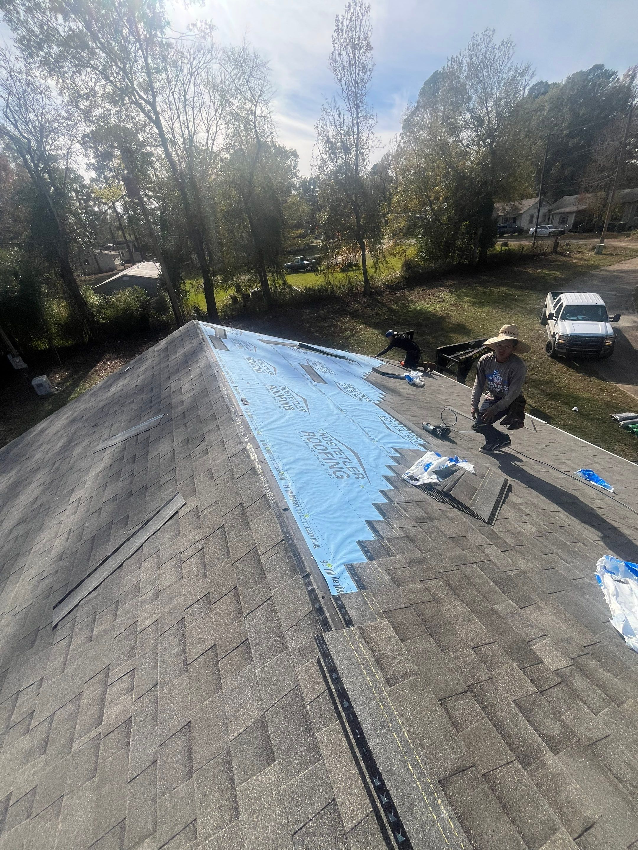Residential Roofing Repair using Malarkey Vista: Weathered Wood  by Hostetler Roofing