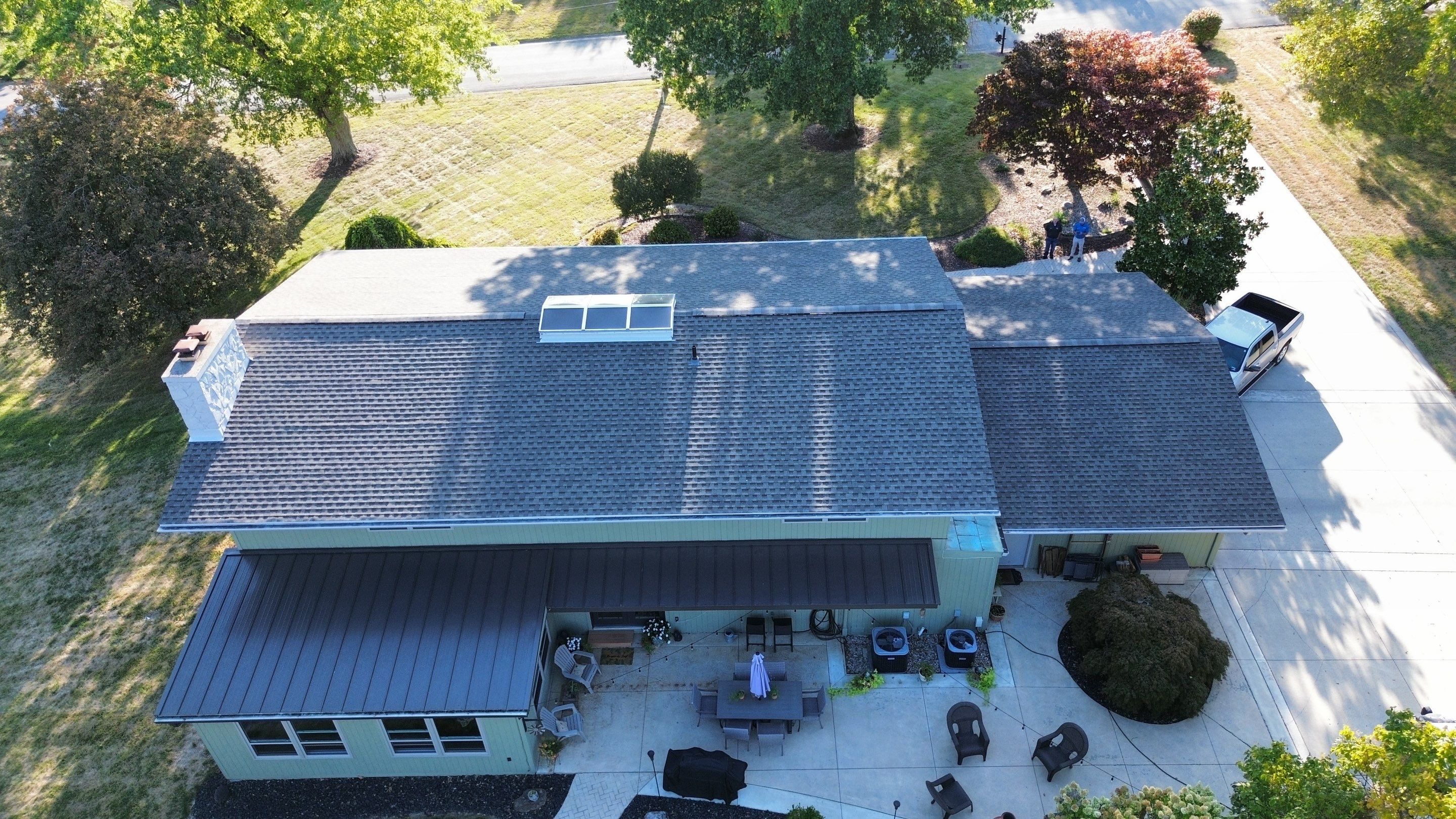Residential Roofing Installation using Timberline HDZ Shingles - Weathered Wood by RoofX 