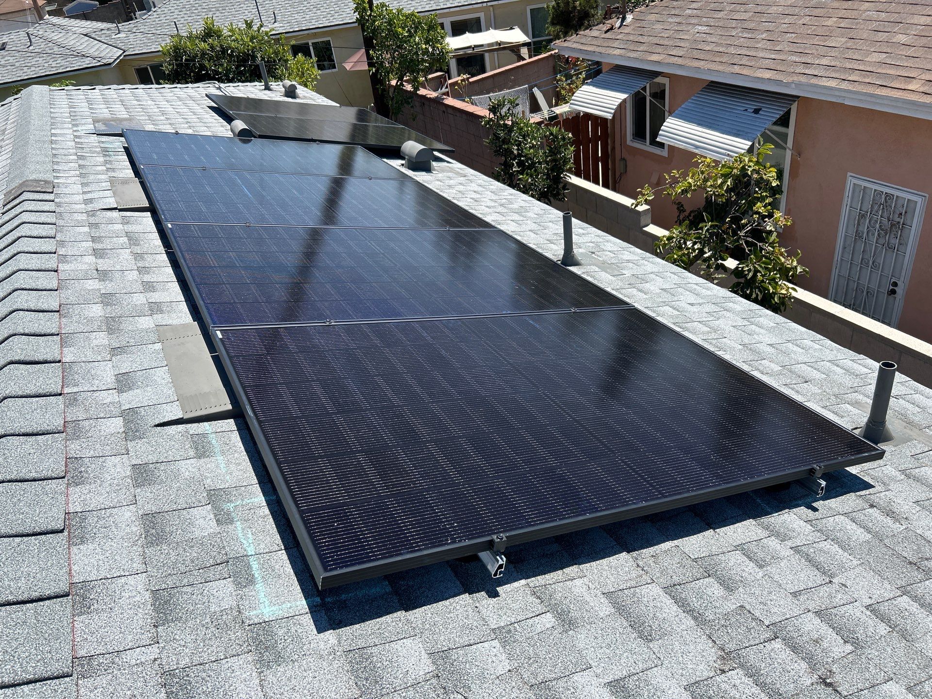 Solar Panel Installation with Black 450W Modules in Monterey Park by AWS Solar