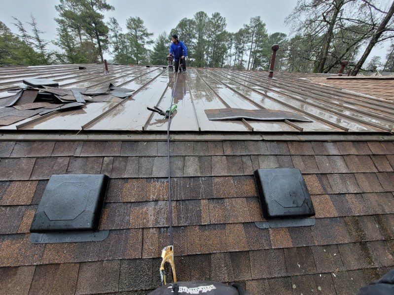 Metal Roof Leak Repair using Standing Seam Metal Roofing by Mosaic Roofing Company