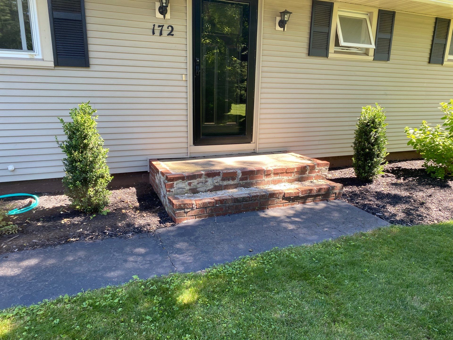 Rolled Slate Stamp Walkway by NG Masonry & Construction LLC