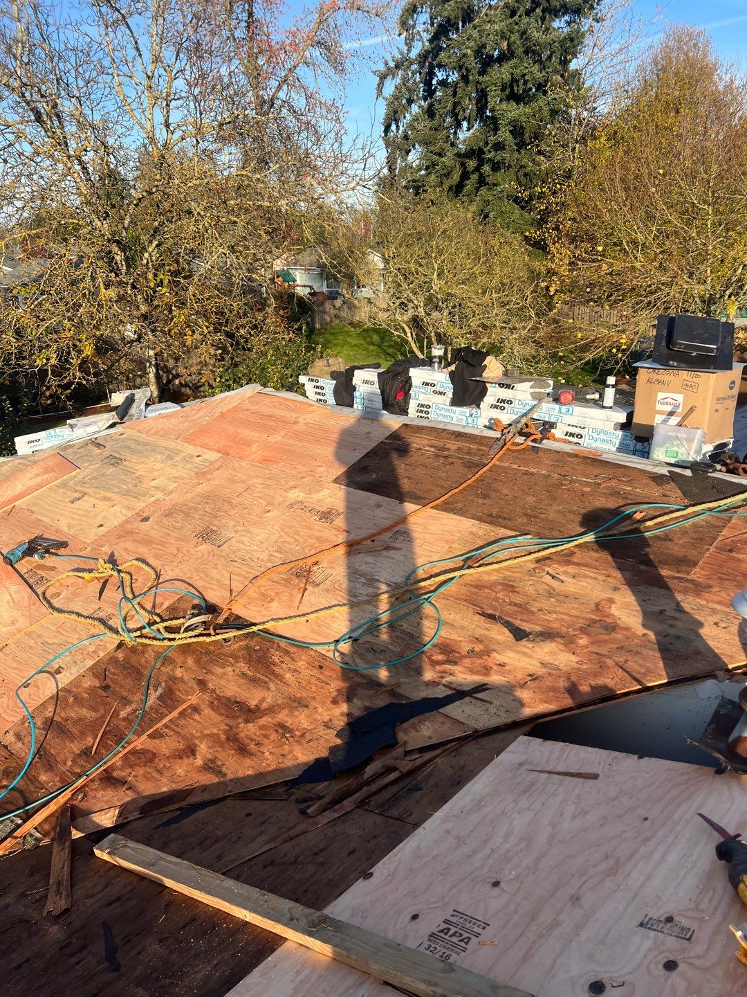 Residential Roof Installation: IKO Dynasty 30 Year Shingle Color: Frostone Grey by Orezona Building & Roofing Company, Inc.
