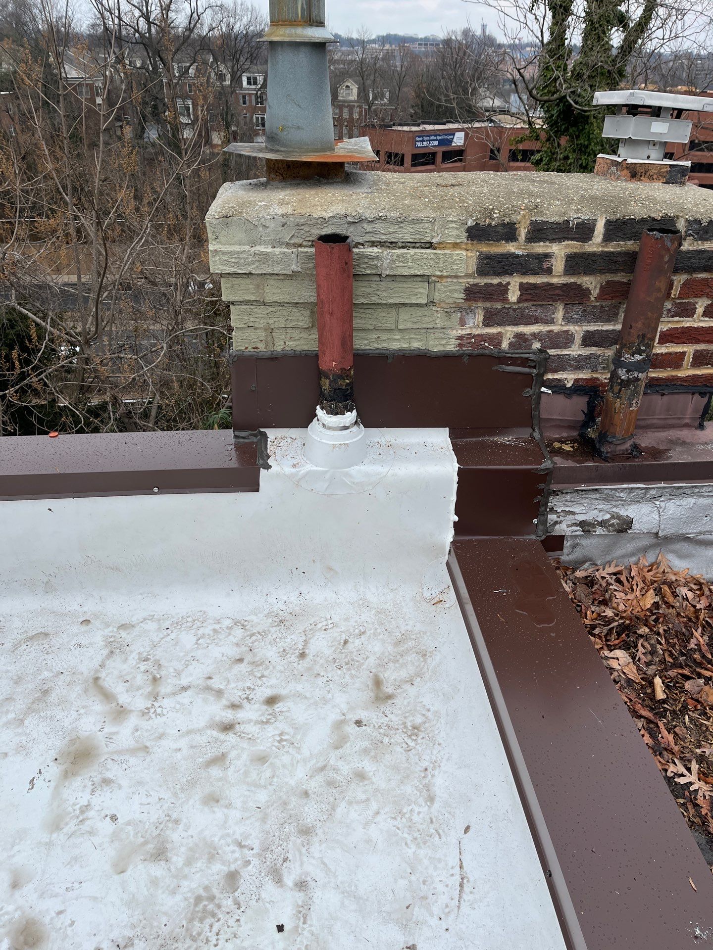 Arlington Flat TPO Roof Installation by RM Banning, Inc.