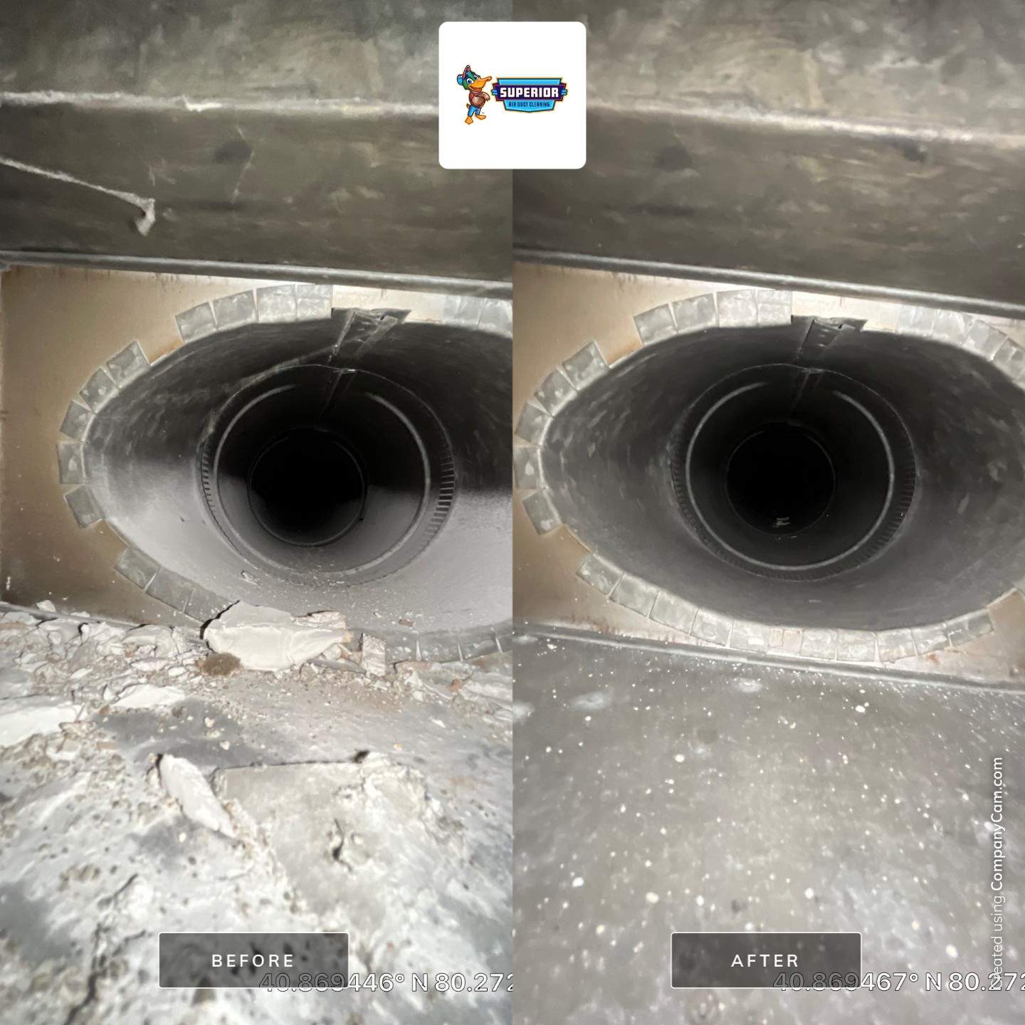 Air Duct Cleaning With a Vacuum Truck in Ellwood City, PA by Superior Air Duct Cleaning