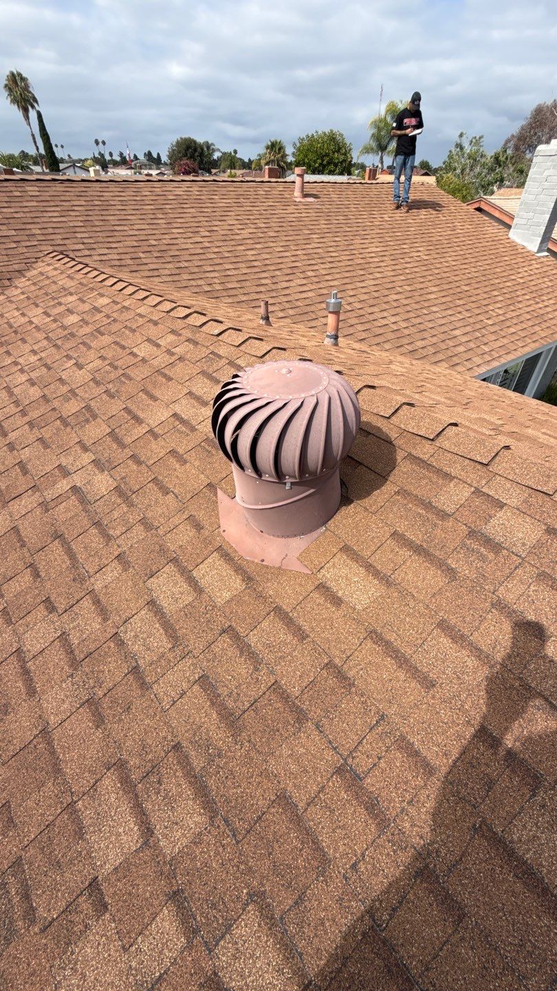Asphalt Shingle Roof Rejuvenation and Vent Sealing in San Diego by Reliable Roofing San Diego Inc.