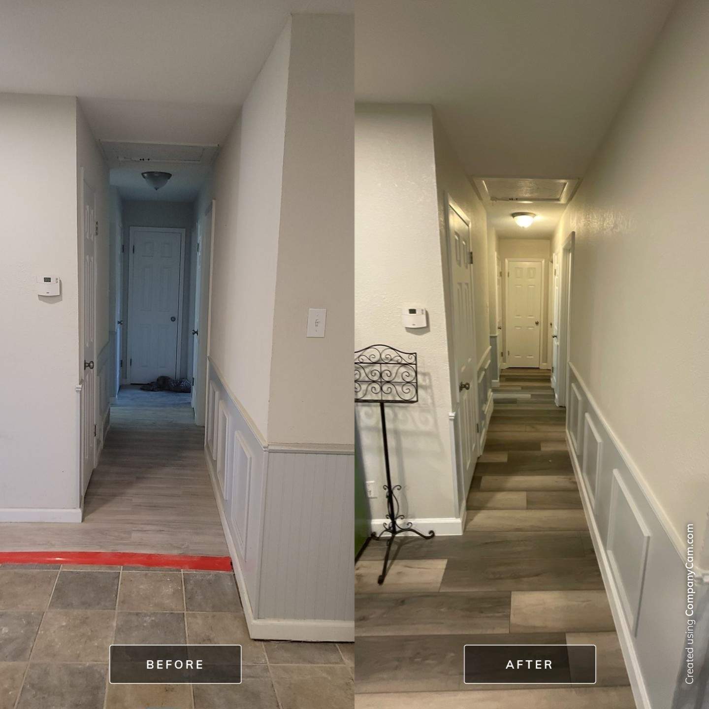 Interior flooring project by Springtree Restoration 