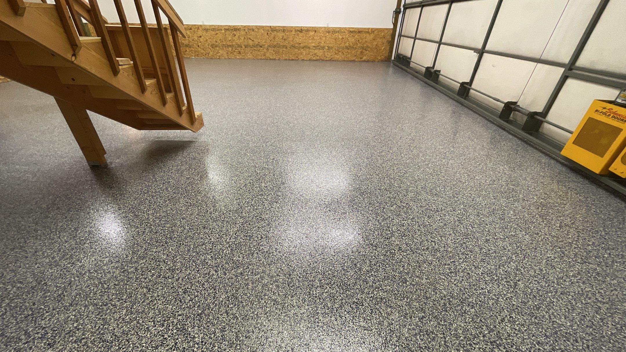 Airplane Hanger using Domino with Blue by Croc Coatings, LLC