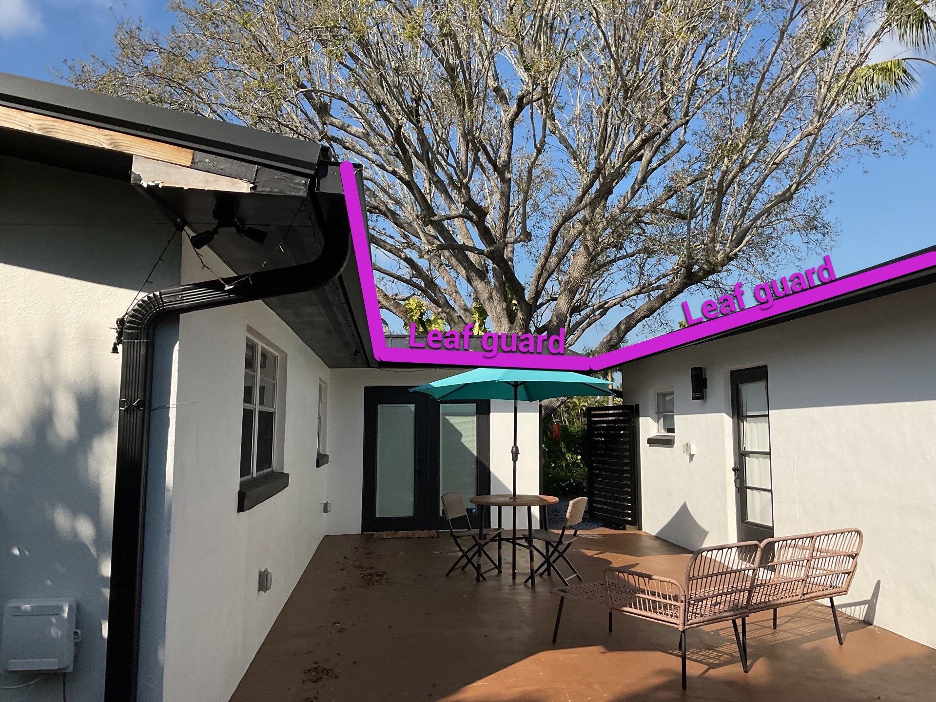 Black Gutter Guard Gutter Installation in Fort Myers FL by Gutter Professors