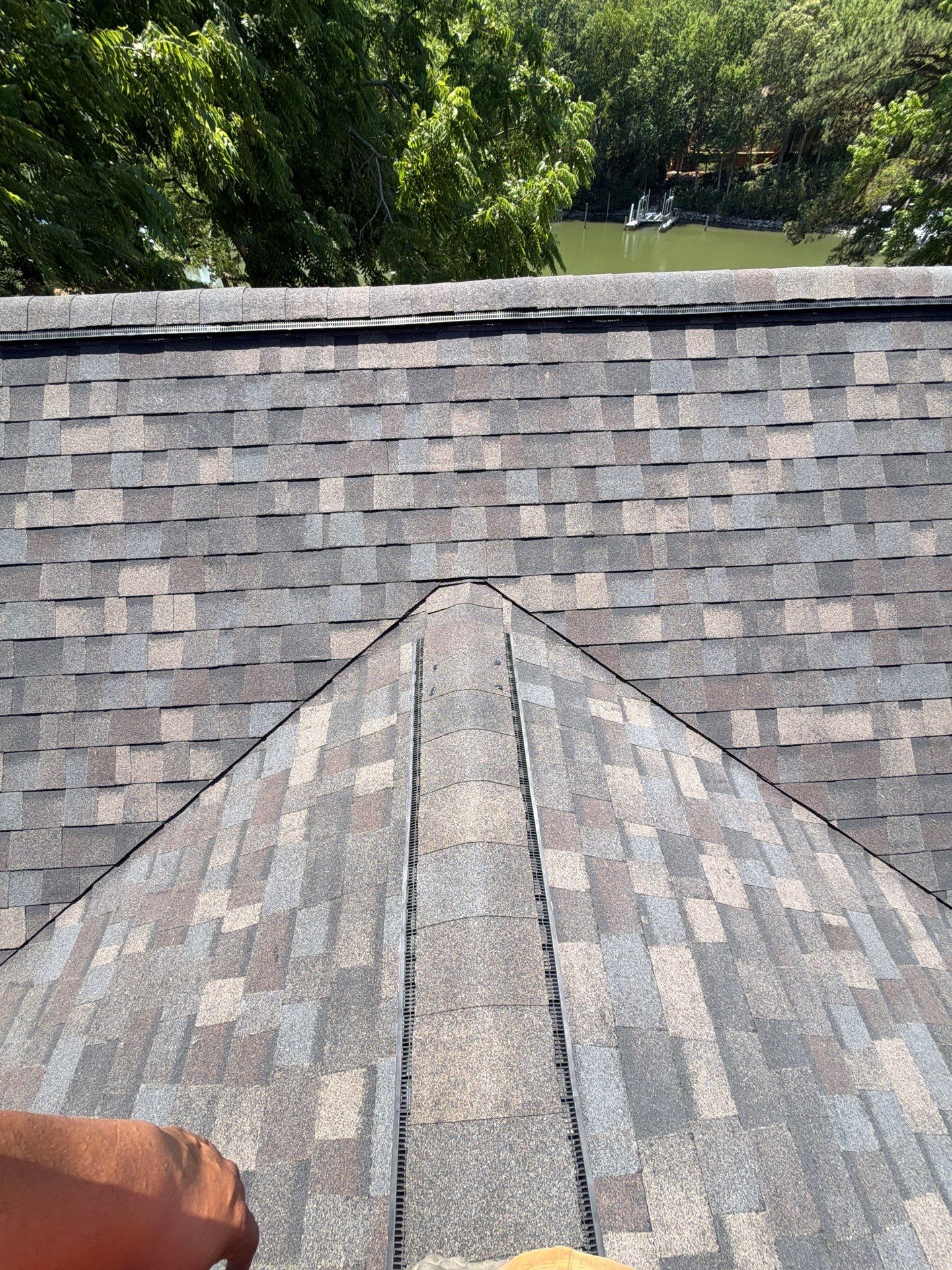 Complete Asphalt Shingle Roof Replacement and Sheathing Repair in Deltaville by Cade Construction