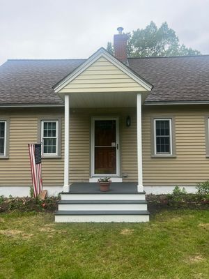 New Front Entrance Overhang - North Berwick Maine