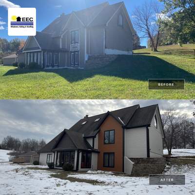 Craneboard Siding and Cedar Renditions Installation in Liberty Mo 