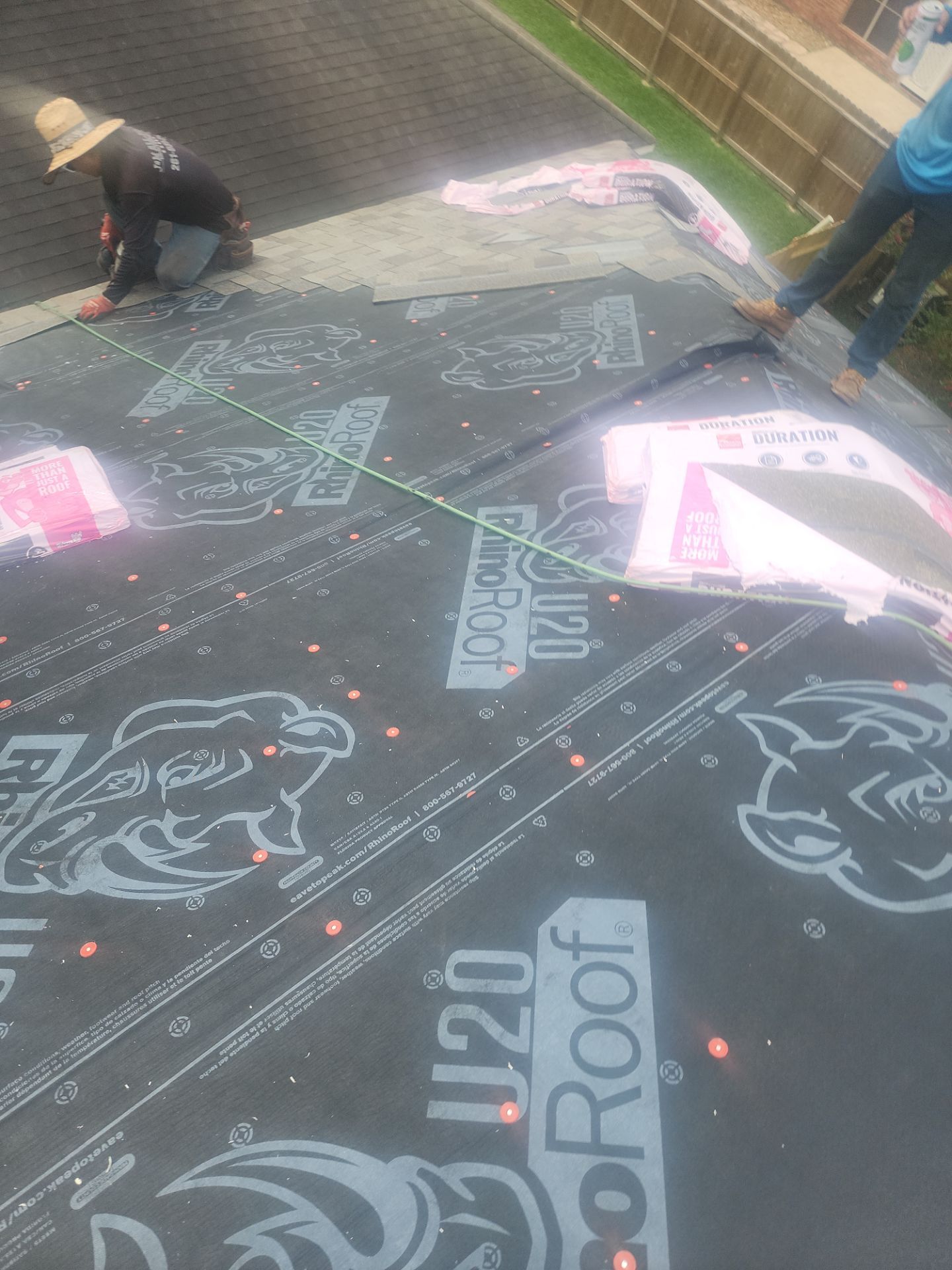 Residential Roofing Installation using Owen's Corning Duration (Lifetime) Shingles by Roof Repair Company