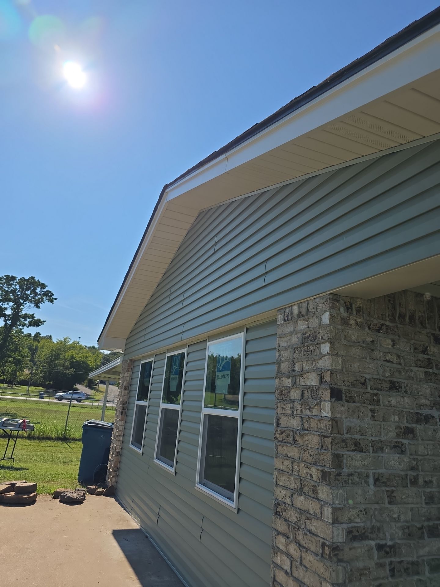 New roof & siding and interior repairs paid by insurance. Along with new roof sheathing.  by In & Out Construction & Remodeling, LLC