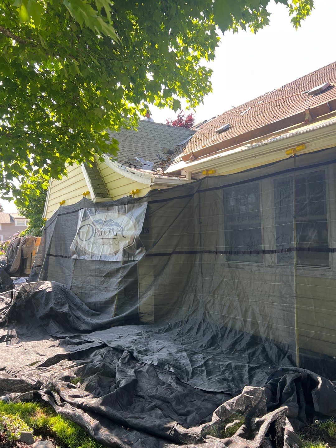 Residential Roof Installation with Added Insulation Barrier  using Malarkey Vista AR Shingles (Color: Storm Grey) by Orezona Building & Roofing Company, Inc.