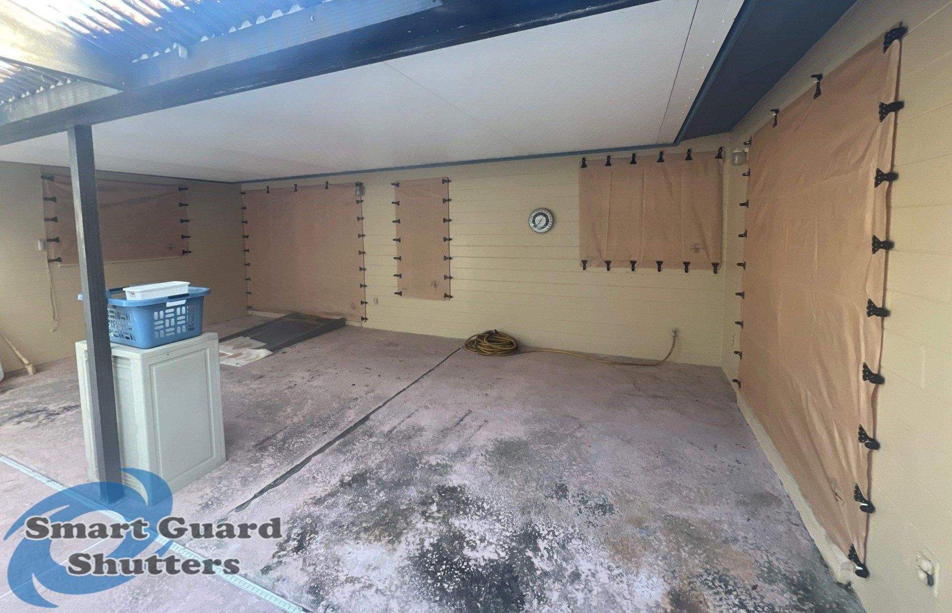 Hurricane Protection in Tan by Smart Guard Shutters