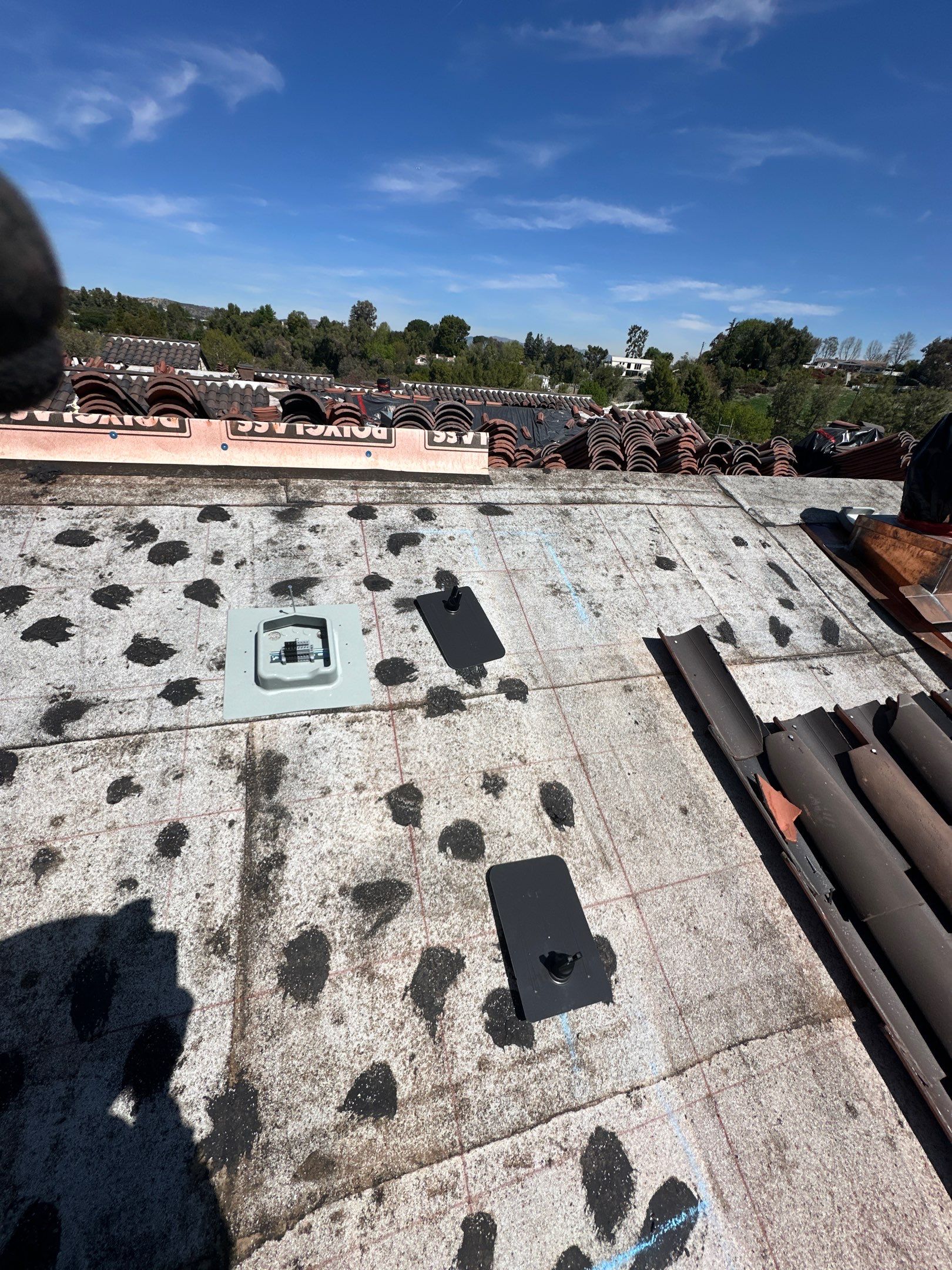 Solar Panel and Clay Tile Roof Installation in Hidden Hills by AWS Solar