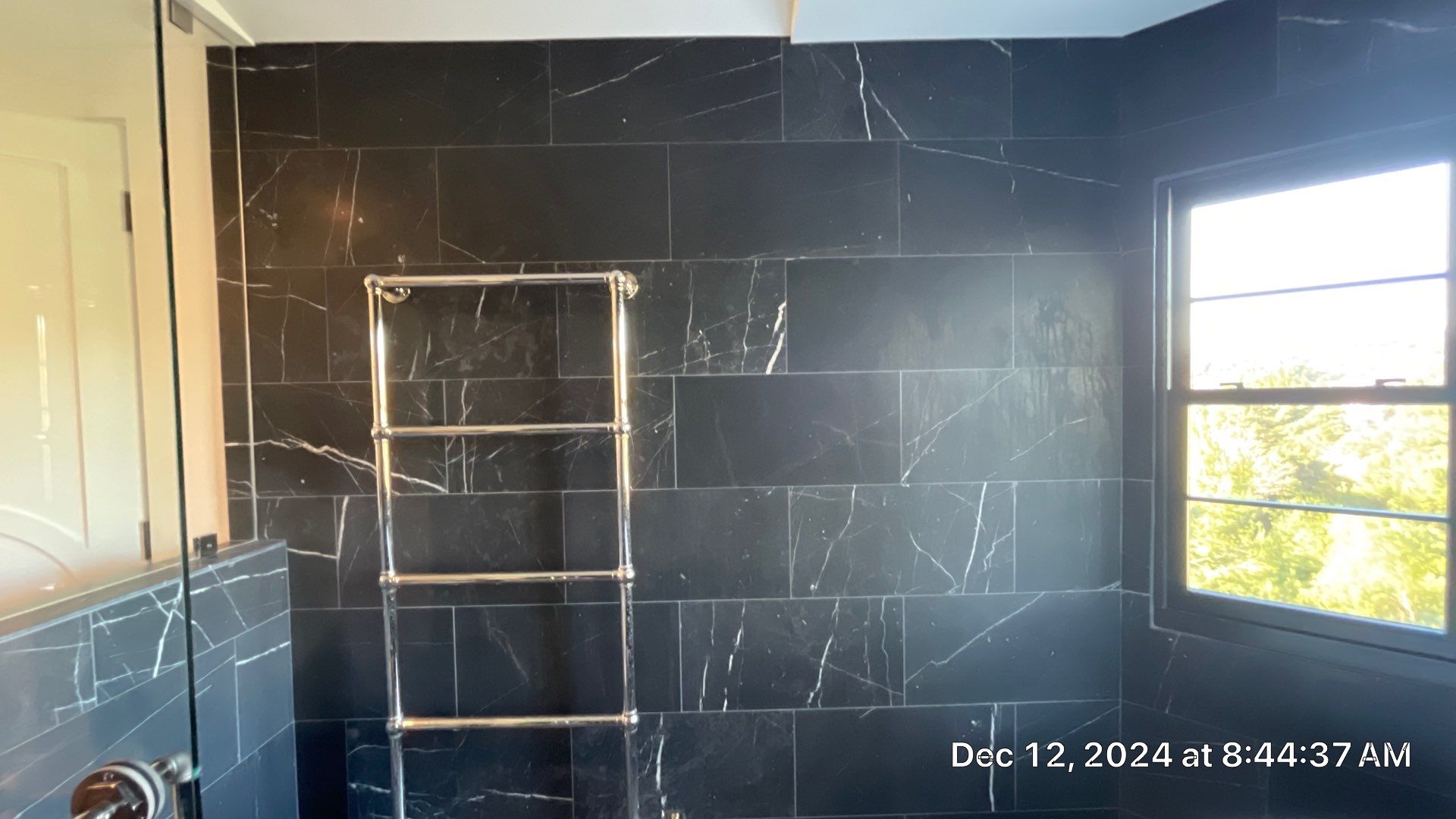 Marble shower restoration by The Beautiful Stone Company