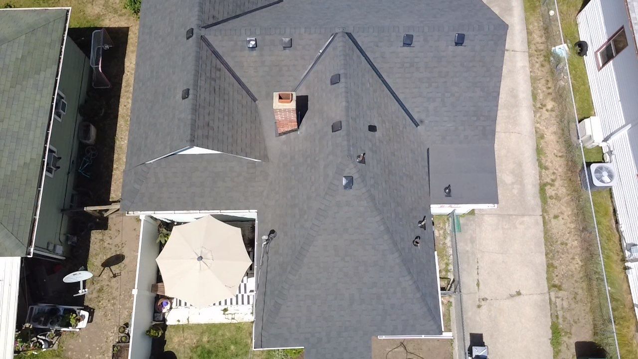Residential Roof Replacement and Decking Repair in E Courtland Ave Spokane WA 99207 The Cascade System - Certainteed Landmark® Shingle - Moire Black by Alpine Roofing