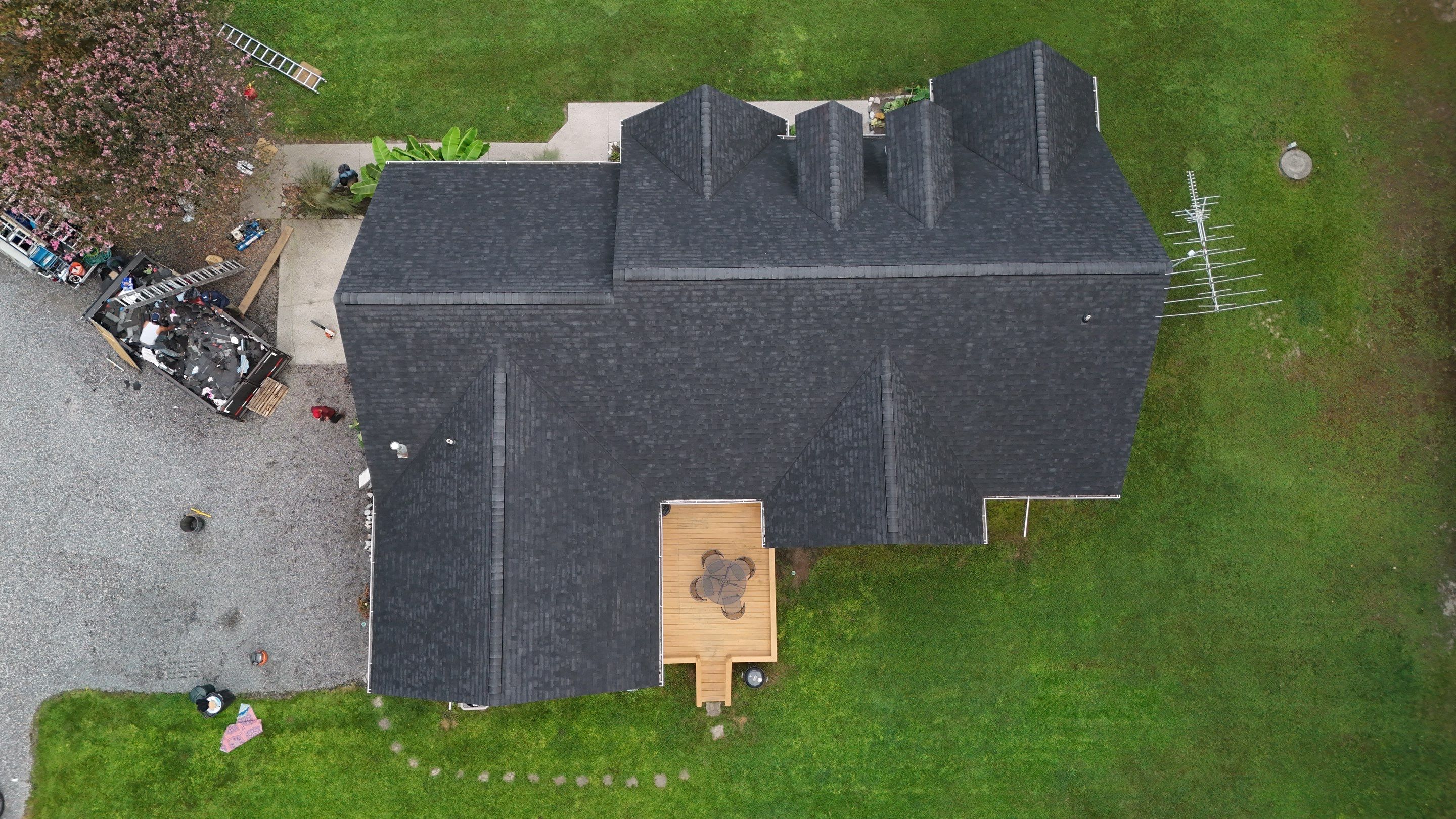 Architectural Shingle Roof Replacement for Multi-Gabled Home in Mathews by Cade Construction