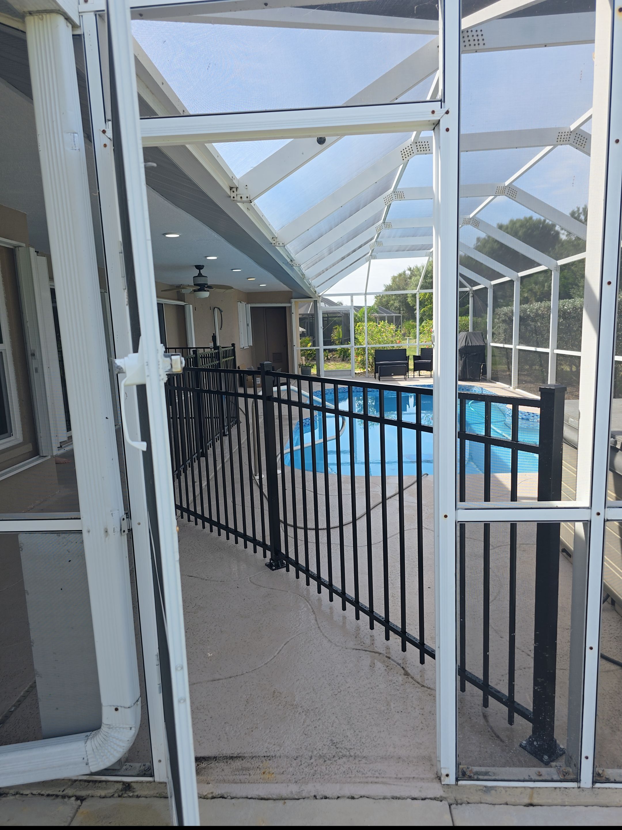 Aluminum Pool Screen Enclosure and Safety Fencing in Punta Gorda by True Fence LLC