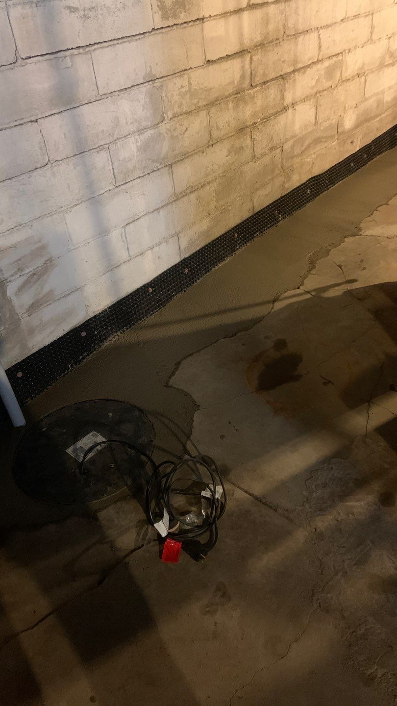 Interior Drain Tile - South MPLS by Waterproofing Northeast