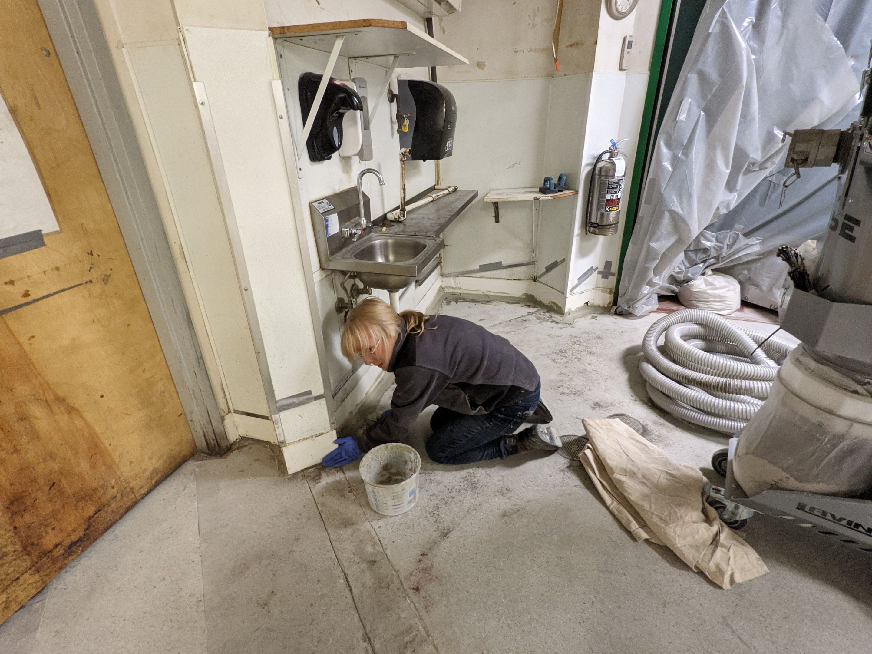 Commercial Floor Transformation using Penntek Evolution System by Croc Coatings, LLC
