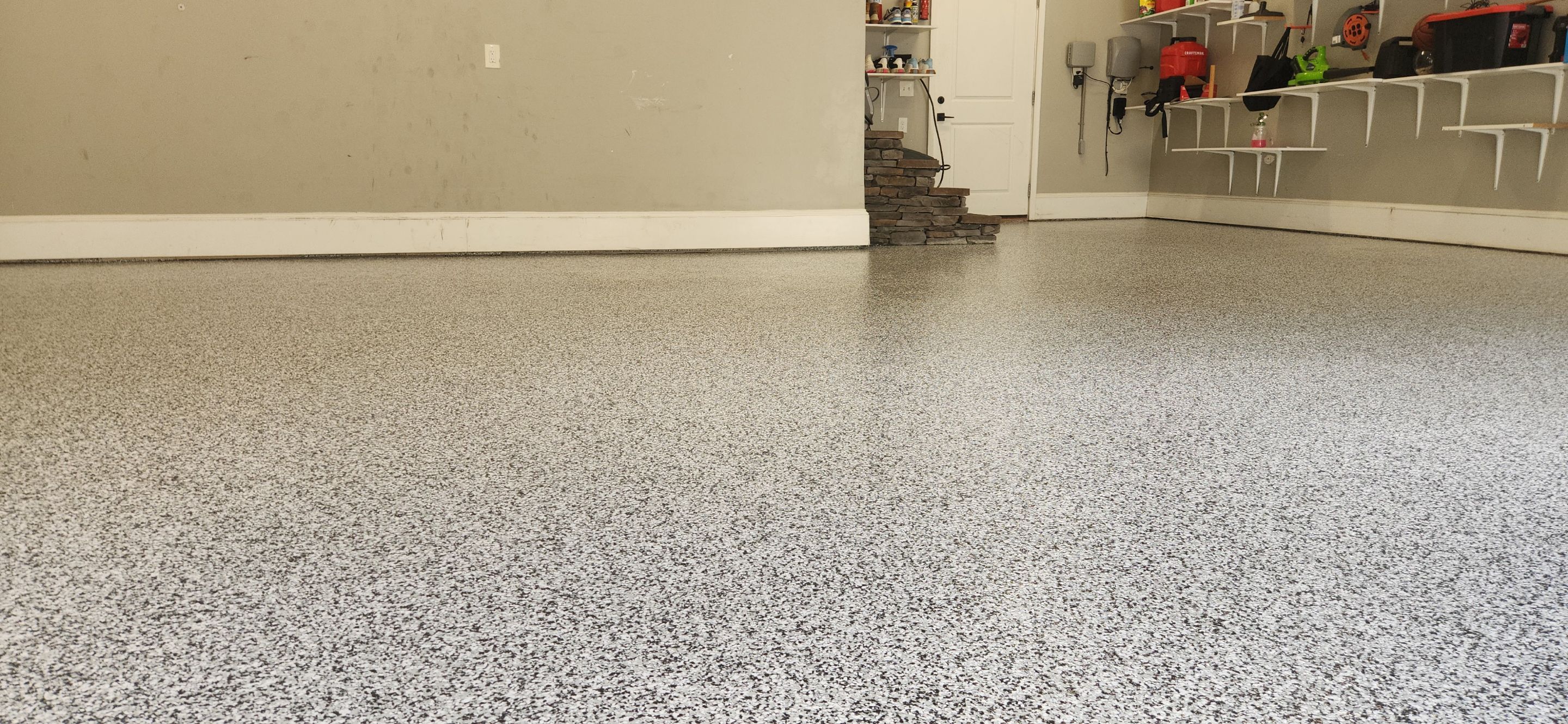 Garage Installation using Domino by Elite Floor Solutions