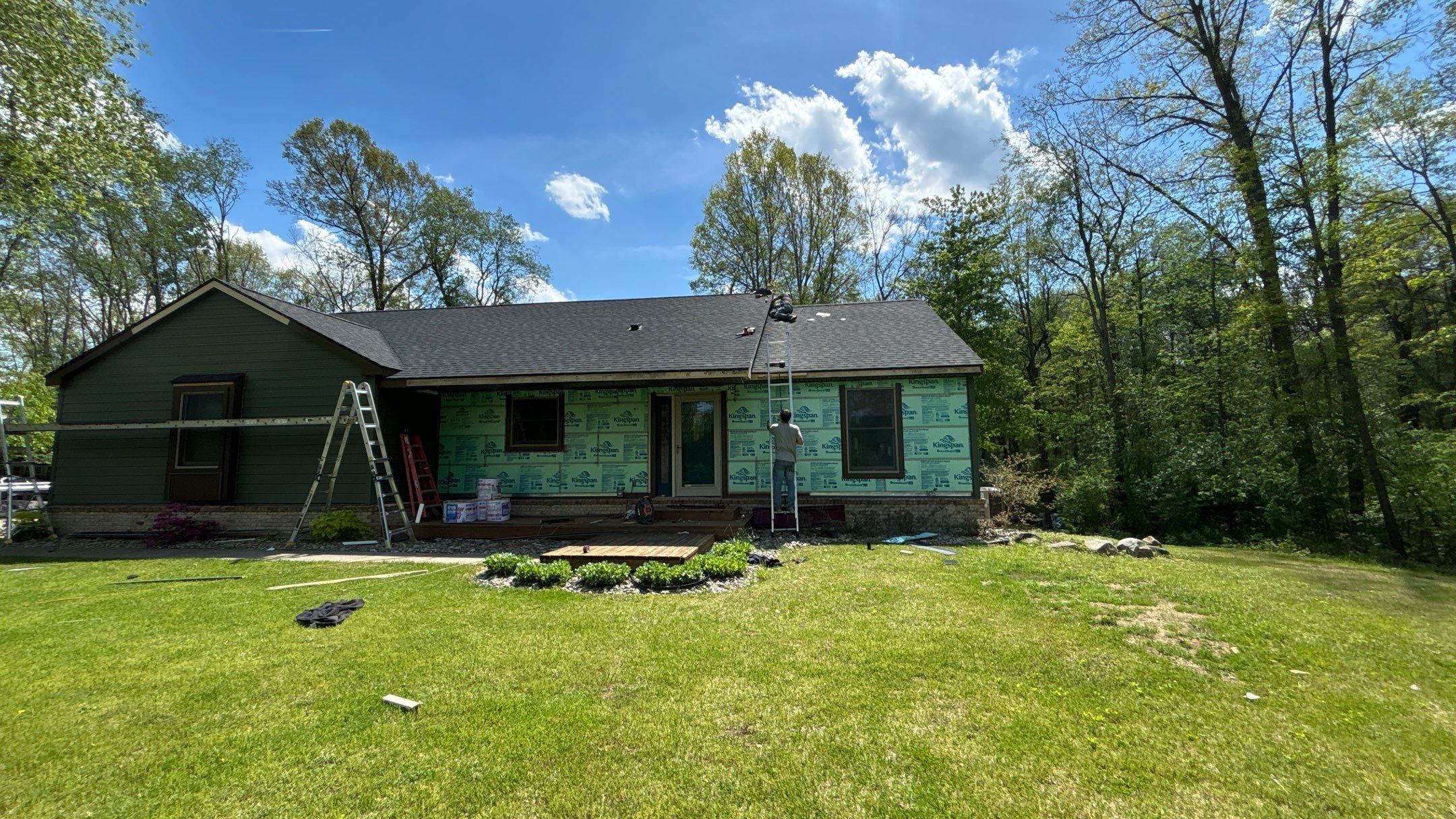 Siding Replacement using Alside S7 Cedar Mill Grain Composite by 180 Contractors