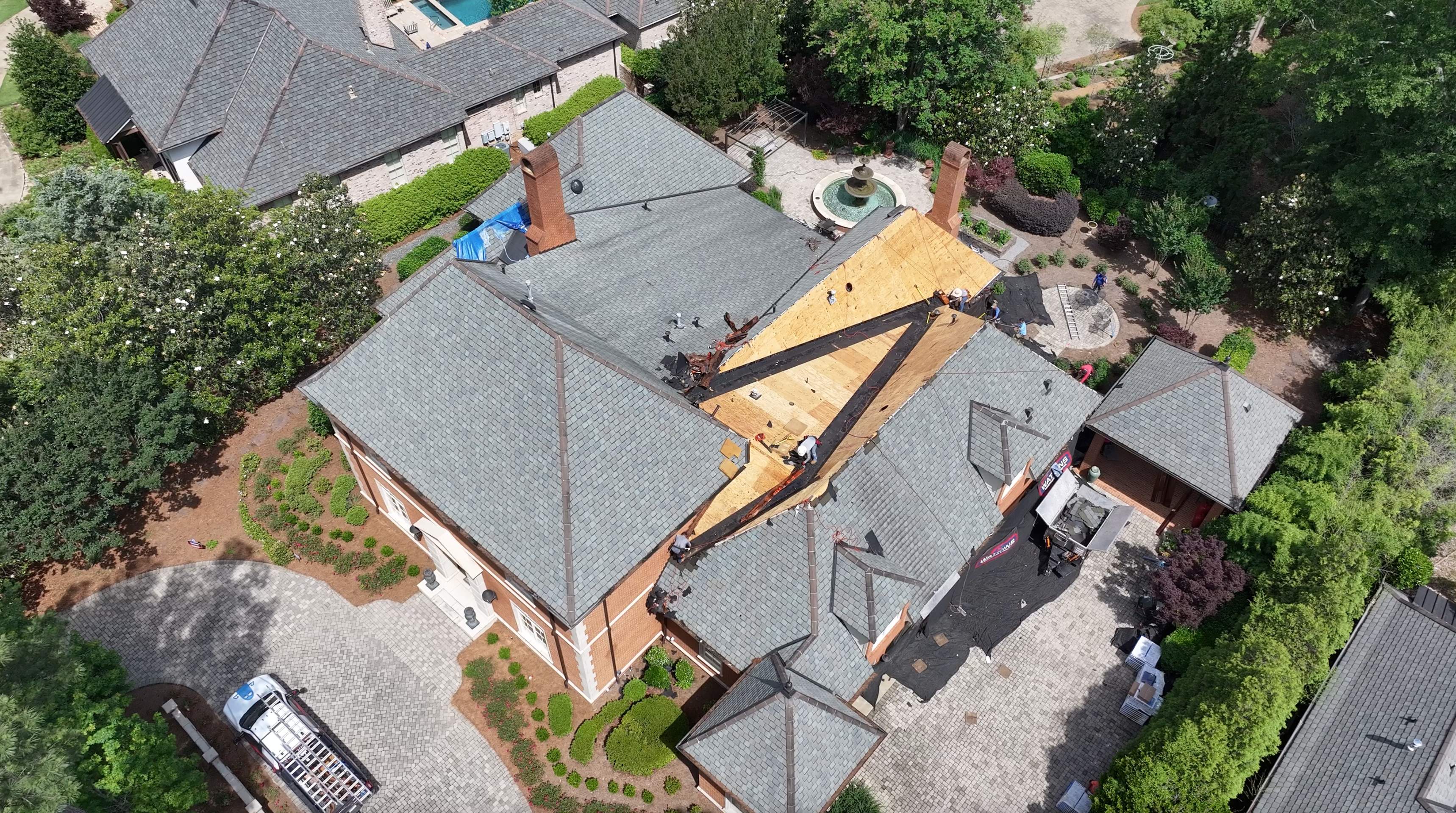 Residential Grand Manor Shingle Roof Installation | Ridgeland, MS by Watkins Construction & Roofing