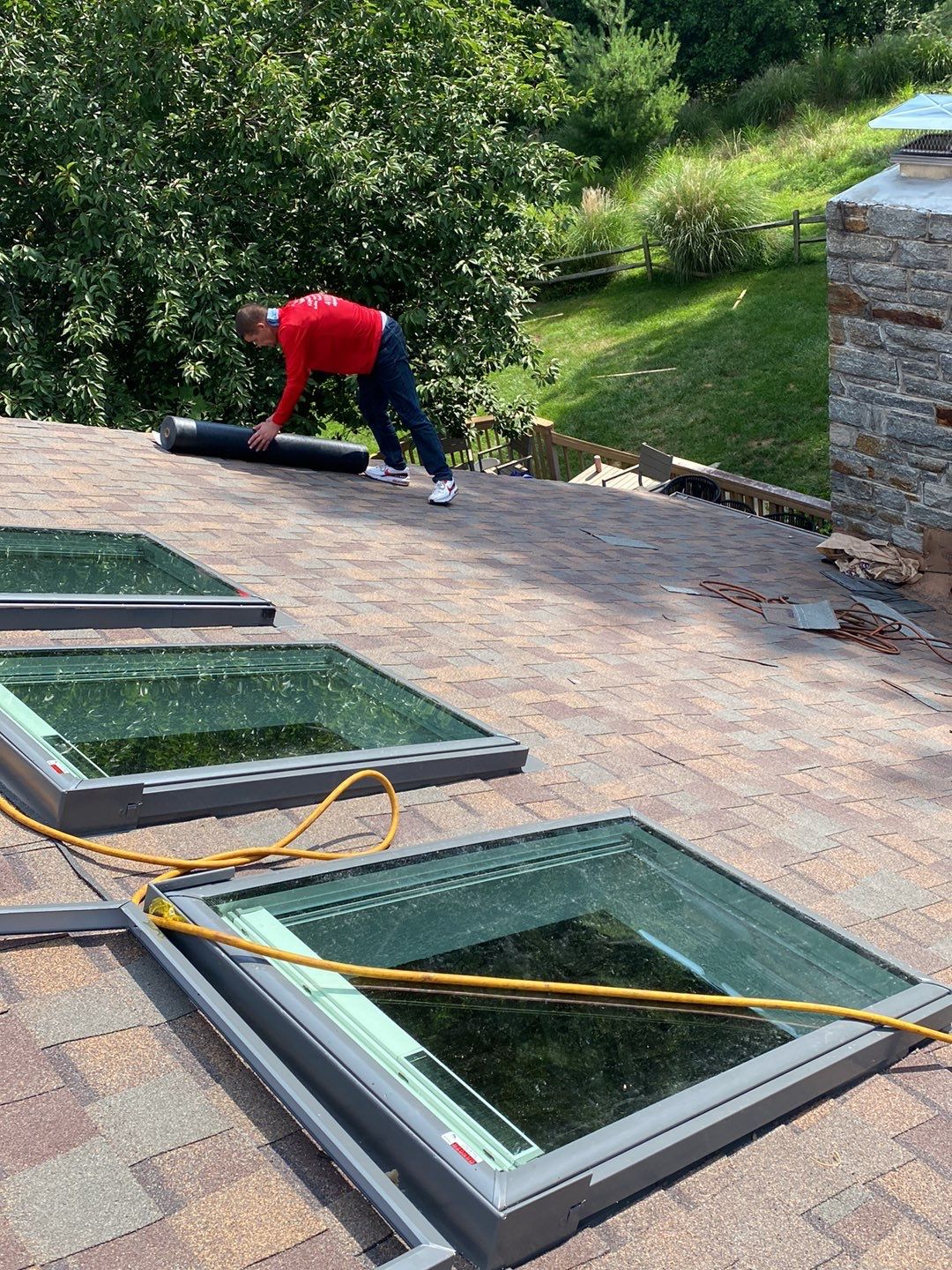New Shingle Roof, New Skylights, New Windows, Repair T-1 11 panels by Alpha Design Services