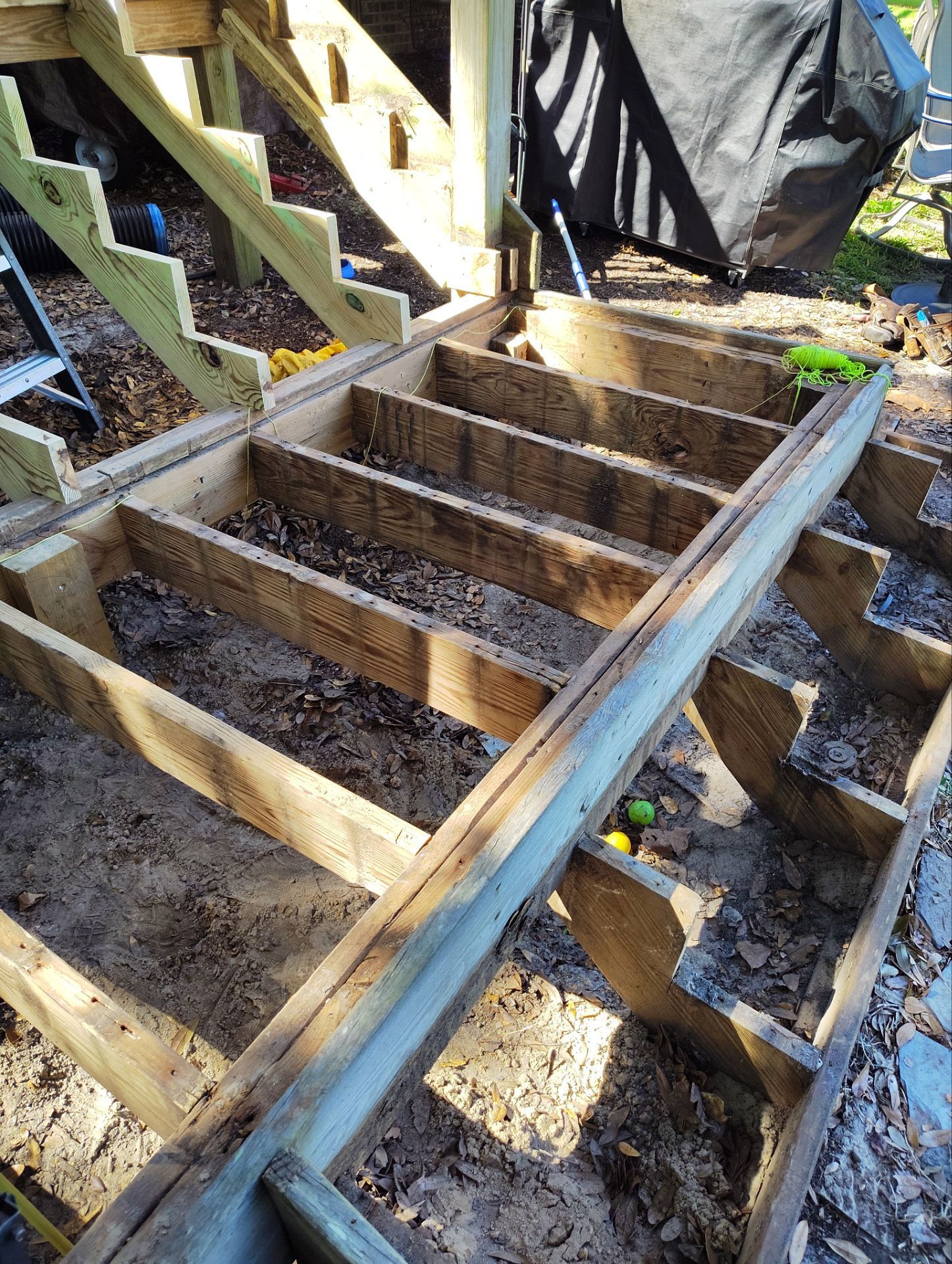 Custom Back Deck Build in Leland, NC by RGR Construction and Roofing, LLC