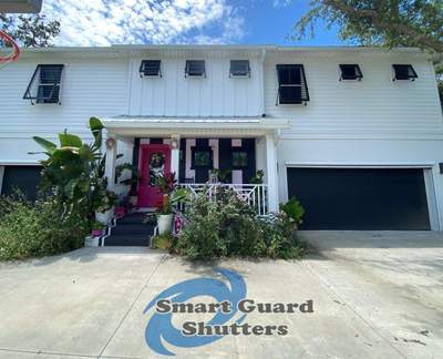 Impact Bahama Shutters in Jet Black