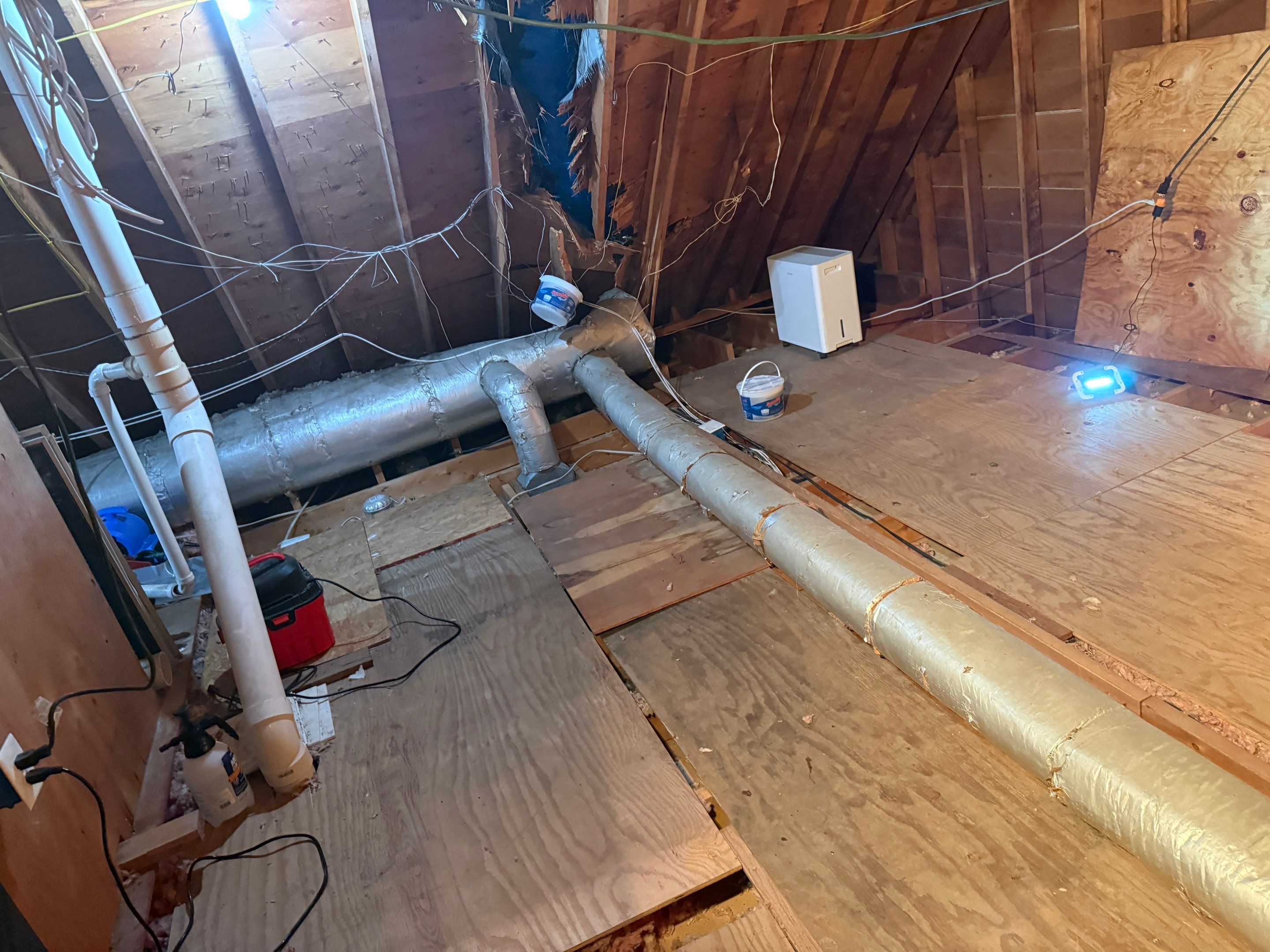 Roof Tree Damage- Repair Roof Framing and Replace Shingle Roof System In Belle Meade  by Roofworx 