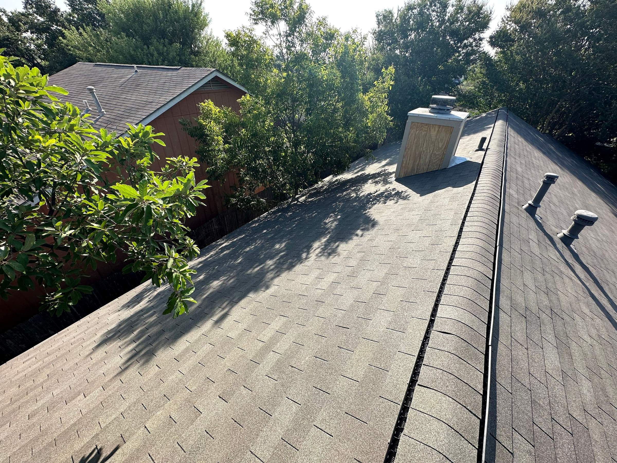 Supreme Driftwood Roof and Exterior Work in North Austin by Skywall Construction LLC