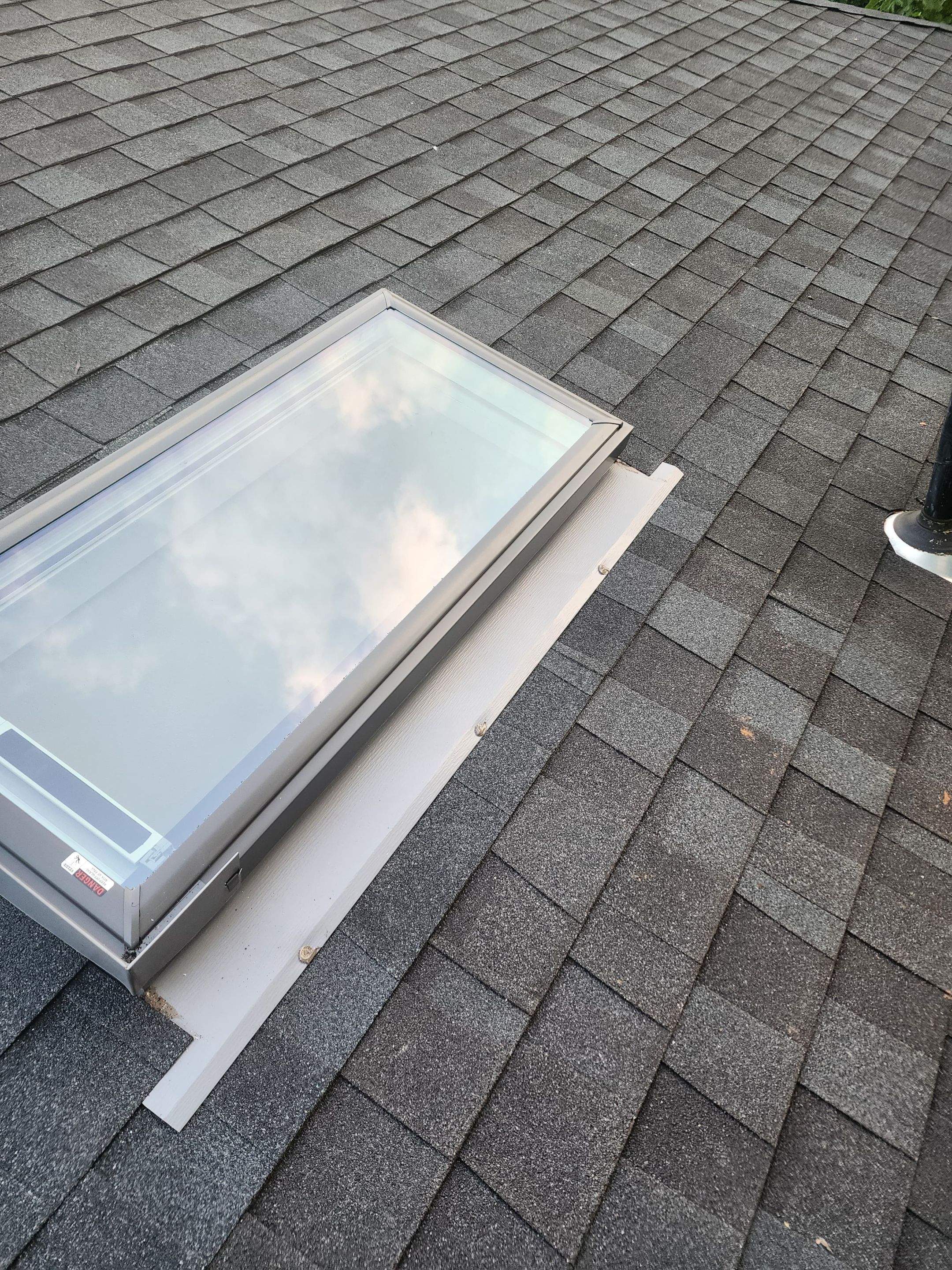 Dayton Skylight Replacement and Shingle Repair for Leaking Roof by Level Up Roofing and Restoration Services LLC
