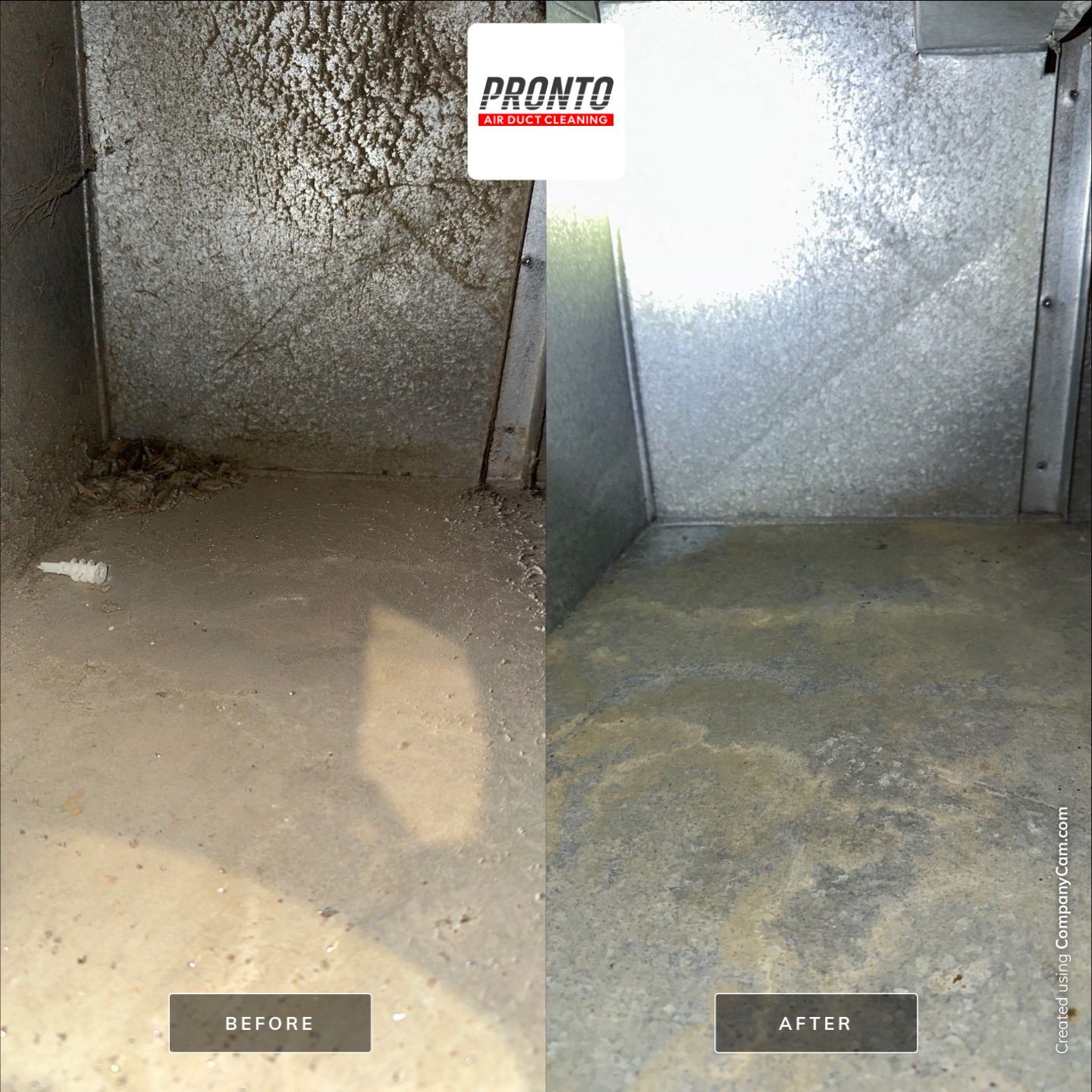 Air duct cleaning using Hypervac by Pronto Air Duct Cleaning