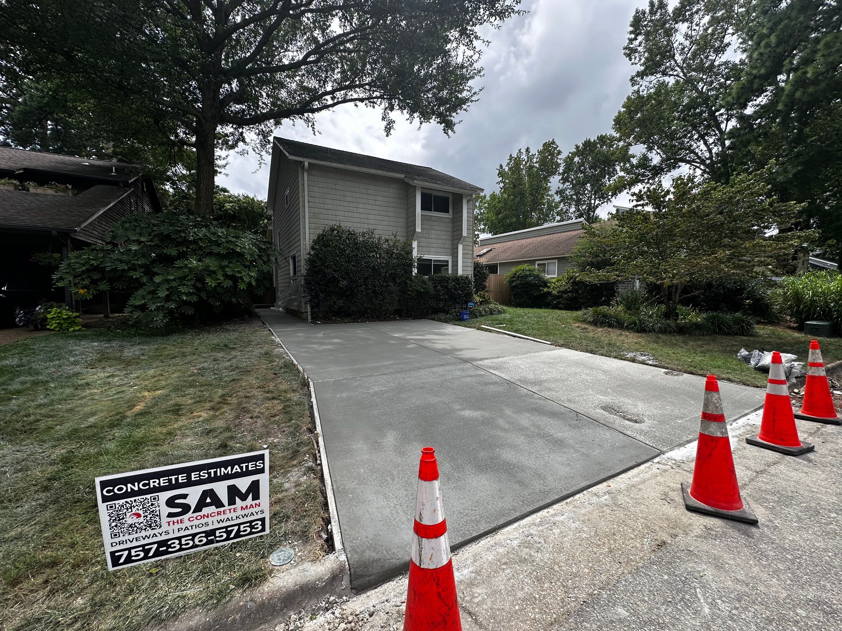 Project in Virginia Beach by Sam The Concrete Man Virginia Beach