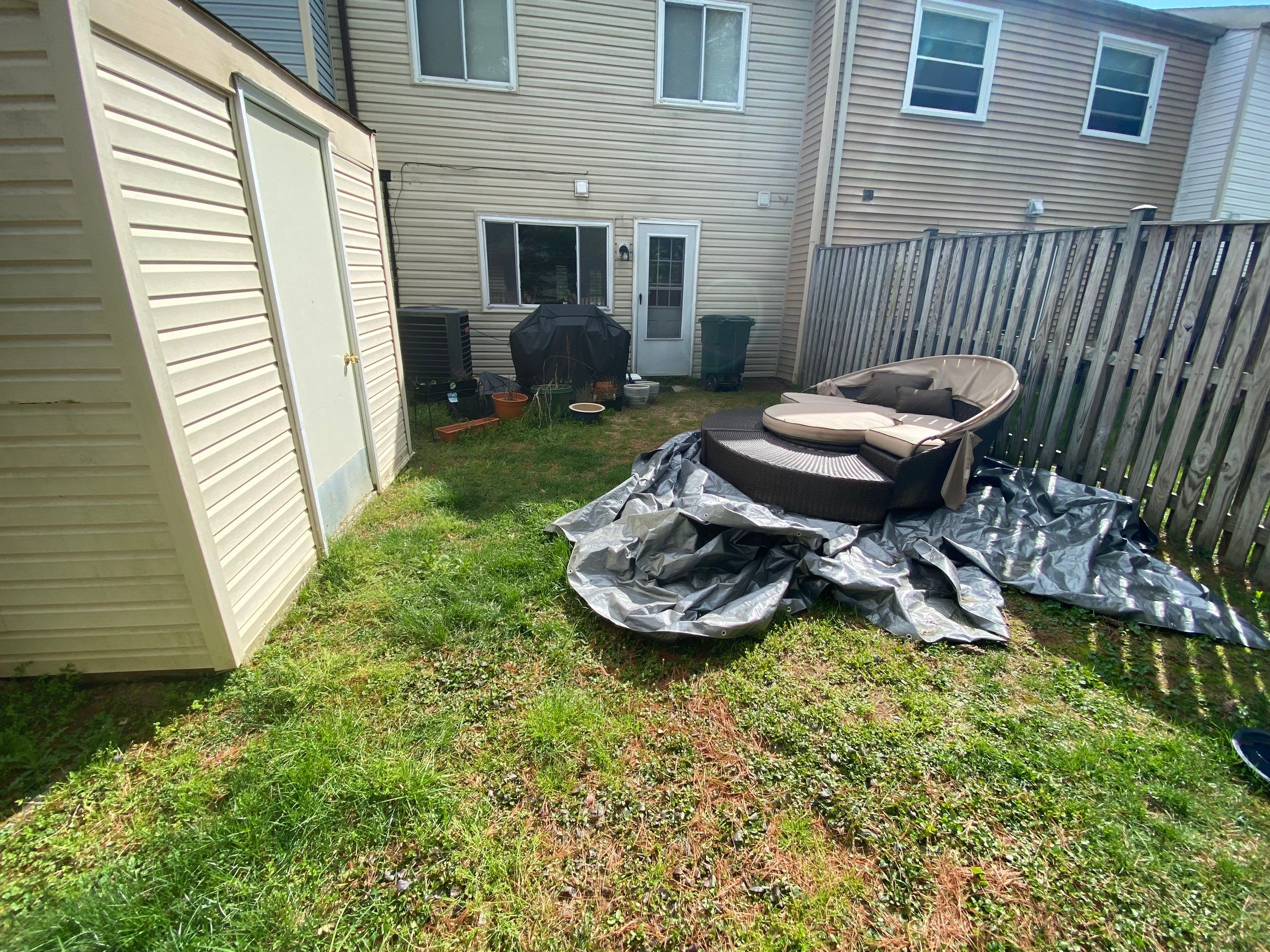 Backyard Transformation using Techo-Bloc Pavers by The Smet Companies, LLC