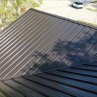 24ga 1.5" Mechanical Seam Matte Black by Total Roofing System The Metal Roof Experts