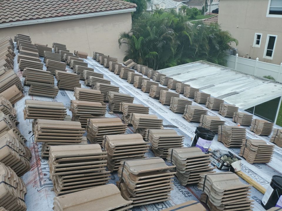 Residential Roofing Installation using Eagle Roofing Tile by BLUES BROTHERS ROOFING