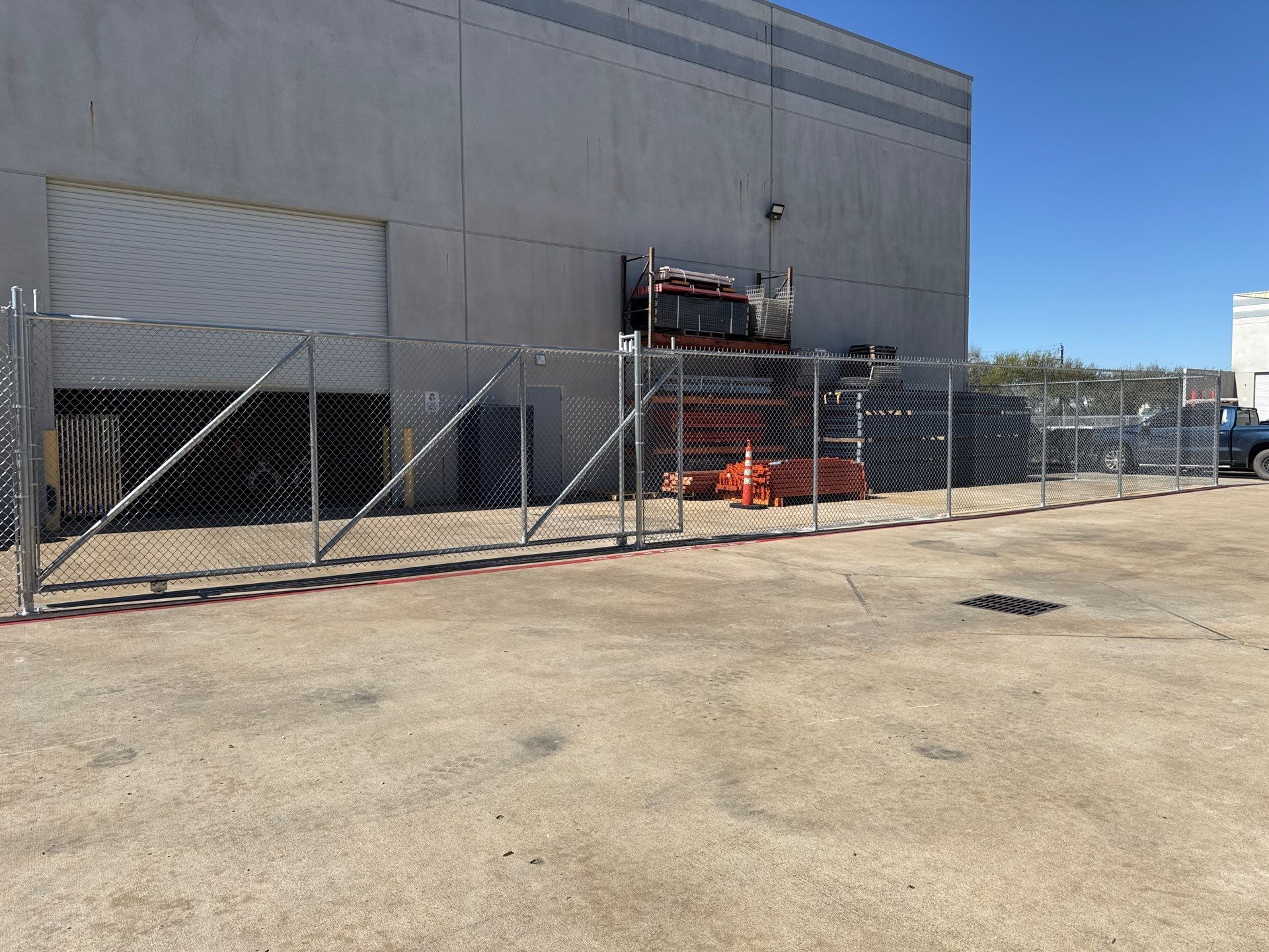 Commercial Chain Link DWG & Fence Installation by Tim's Fences