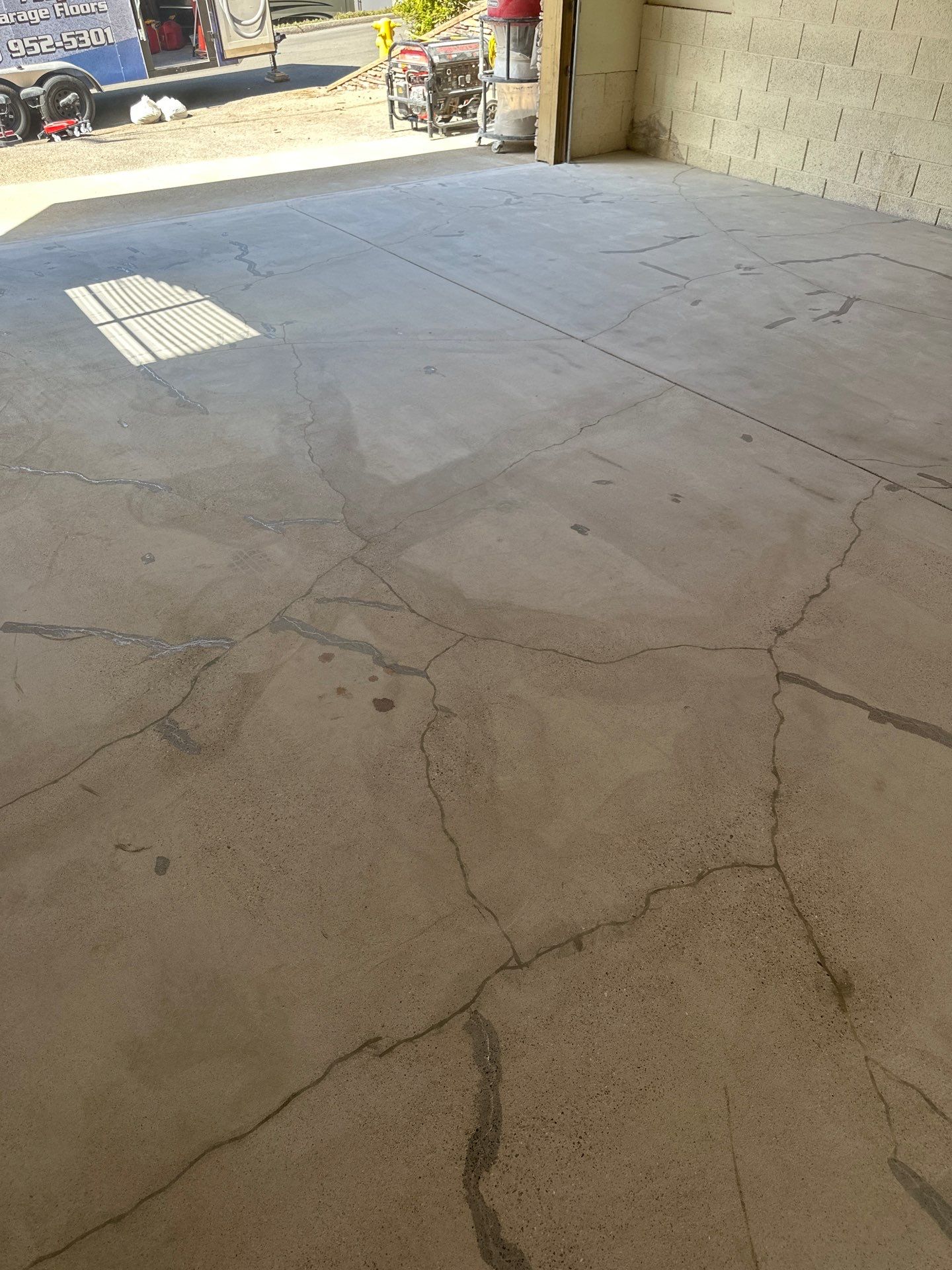 Polyurea Garage Floor Coating with Dolerite Chips in Morro Bay by MGP Coatings