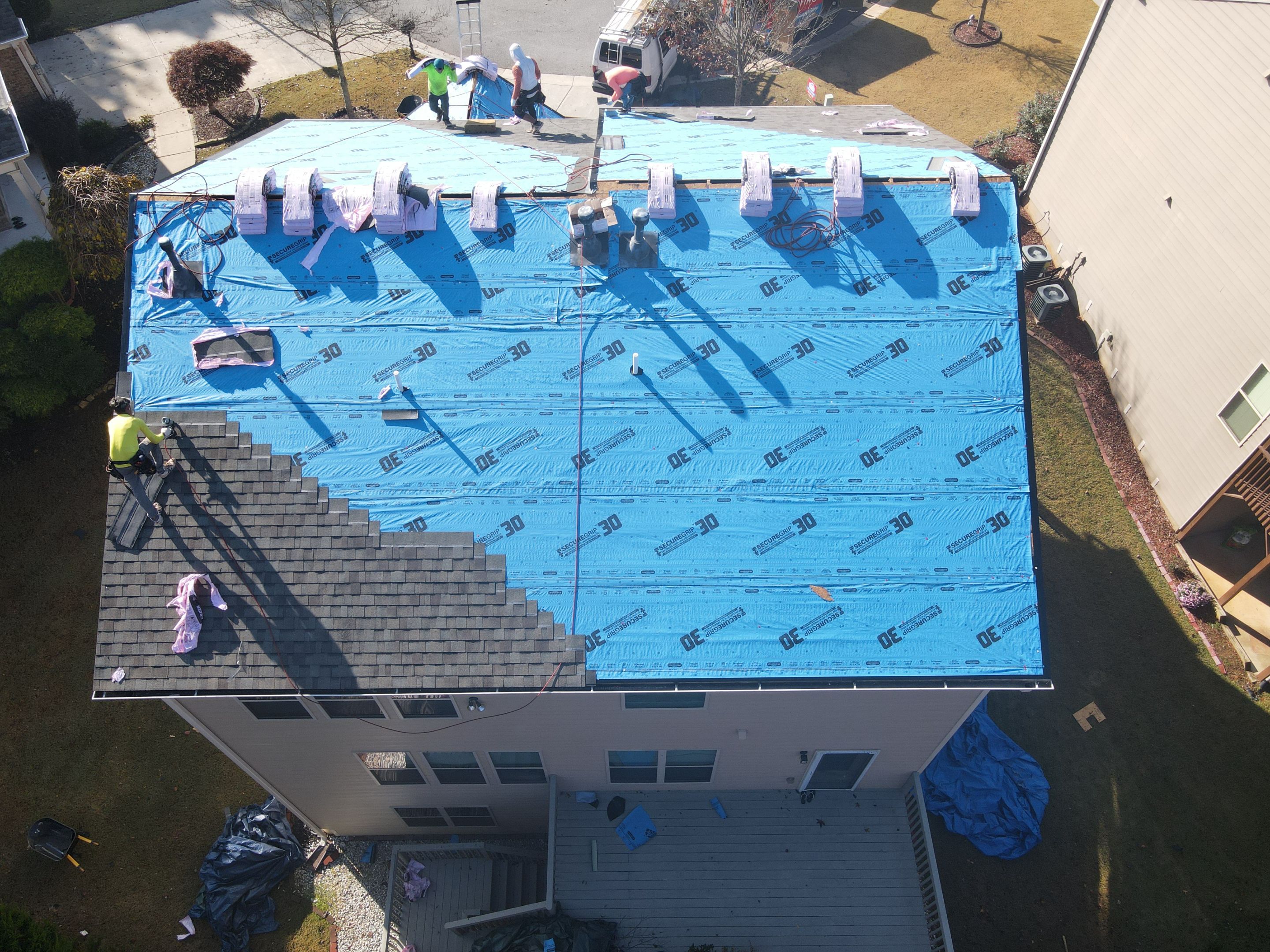 Residential Roofing Installation using Owens Corning by Inspector Roofing and Restoration