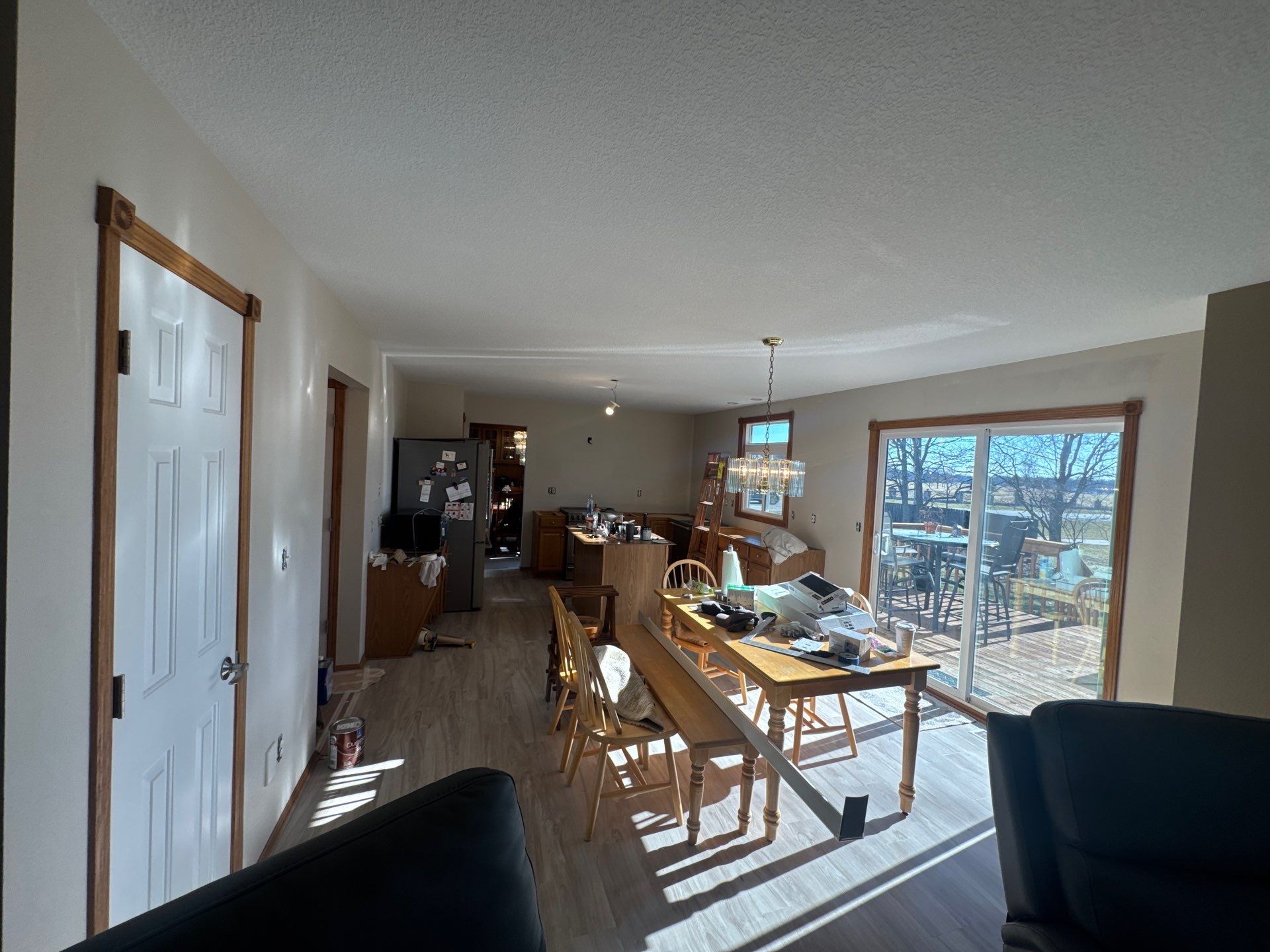 Ankeny Residential Interior | SW Duration in Natural Linen, Velvet Antler Accents & Clary Sage Bath with ProMar Flat White Ceilings by Midwest Paint LLC
