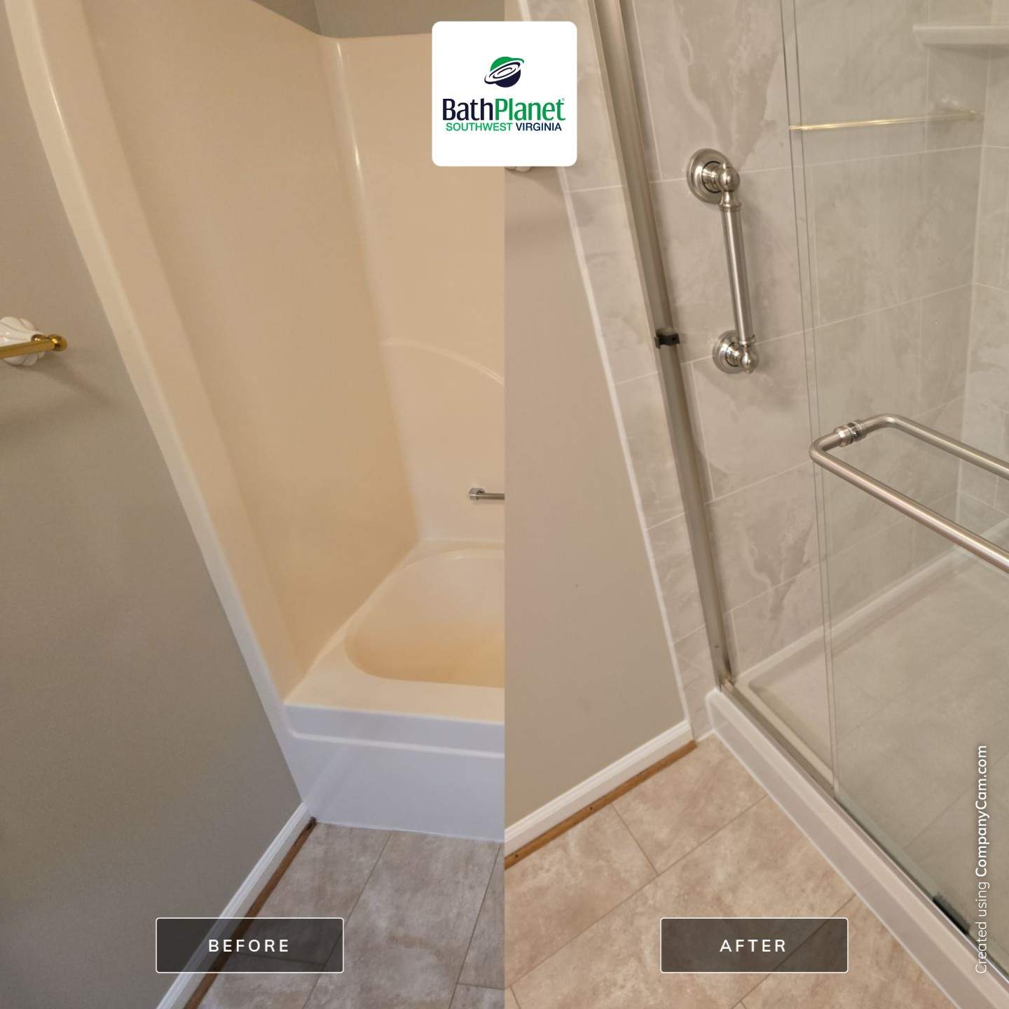 Tub to Shower by BathPlanet SW Virginia