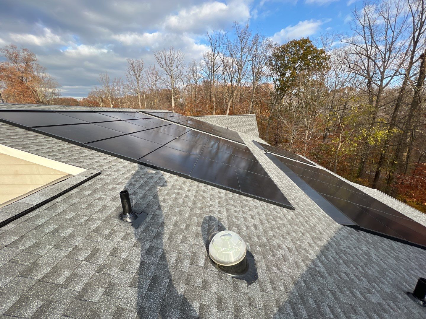 Solar Roof using GAF Decotech integrated panels by American Home Contractors